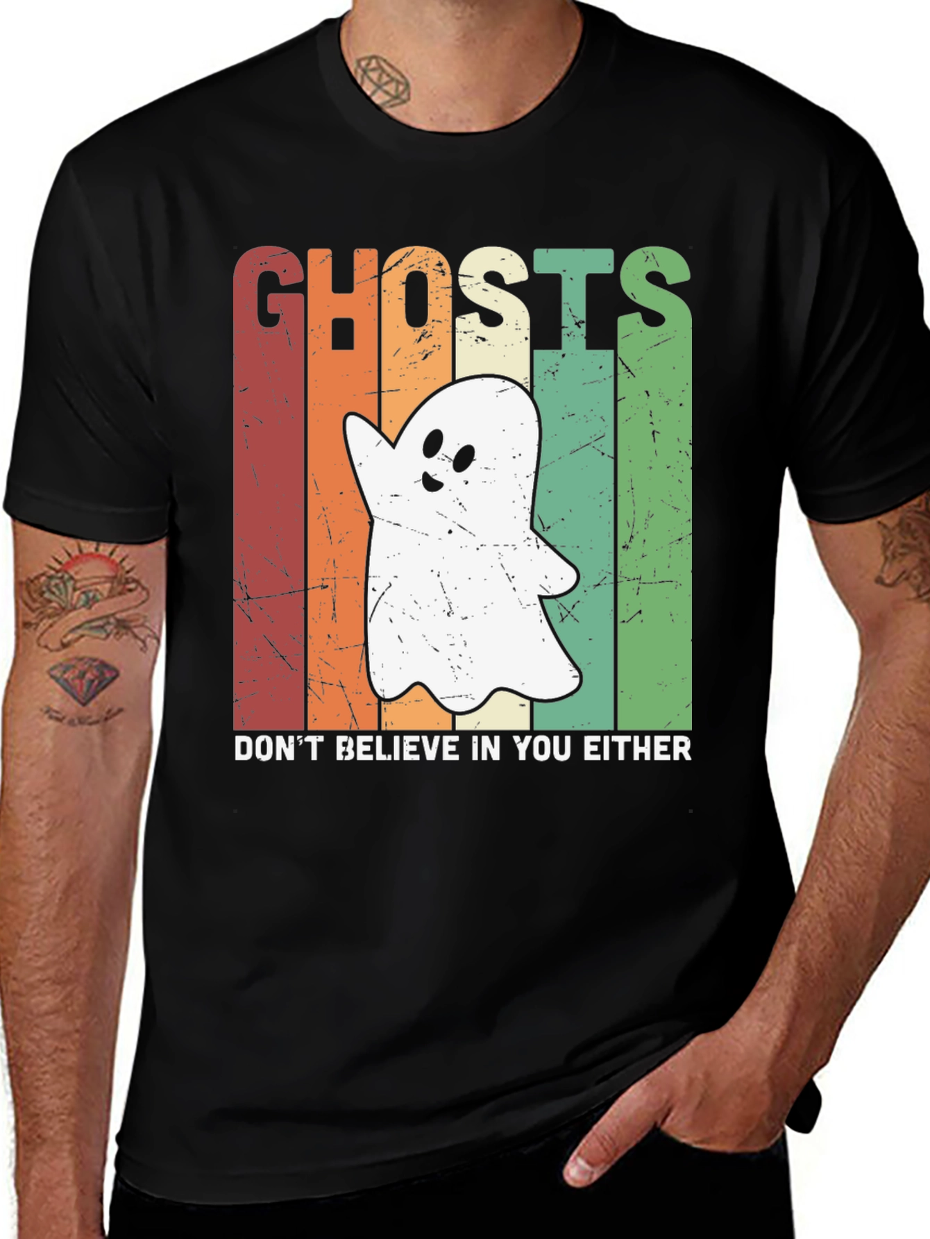 Ghost Retro Halloween T-Shirt