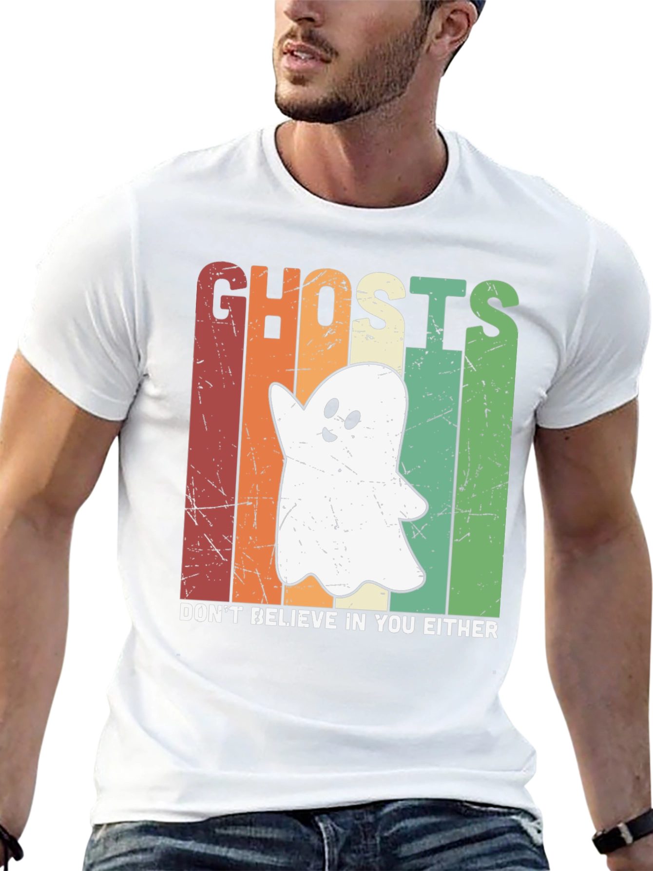 Ghost Retro Halloween T-Shirt