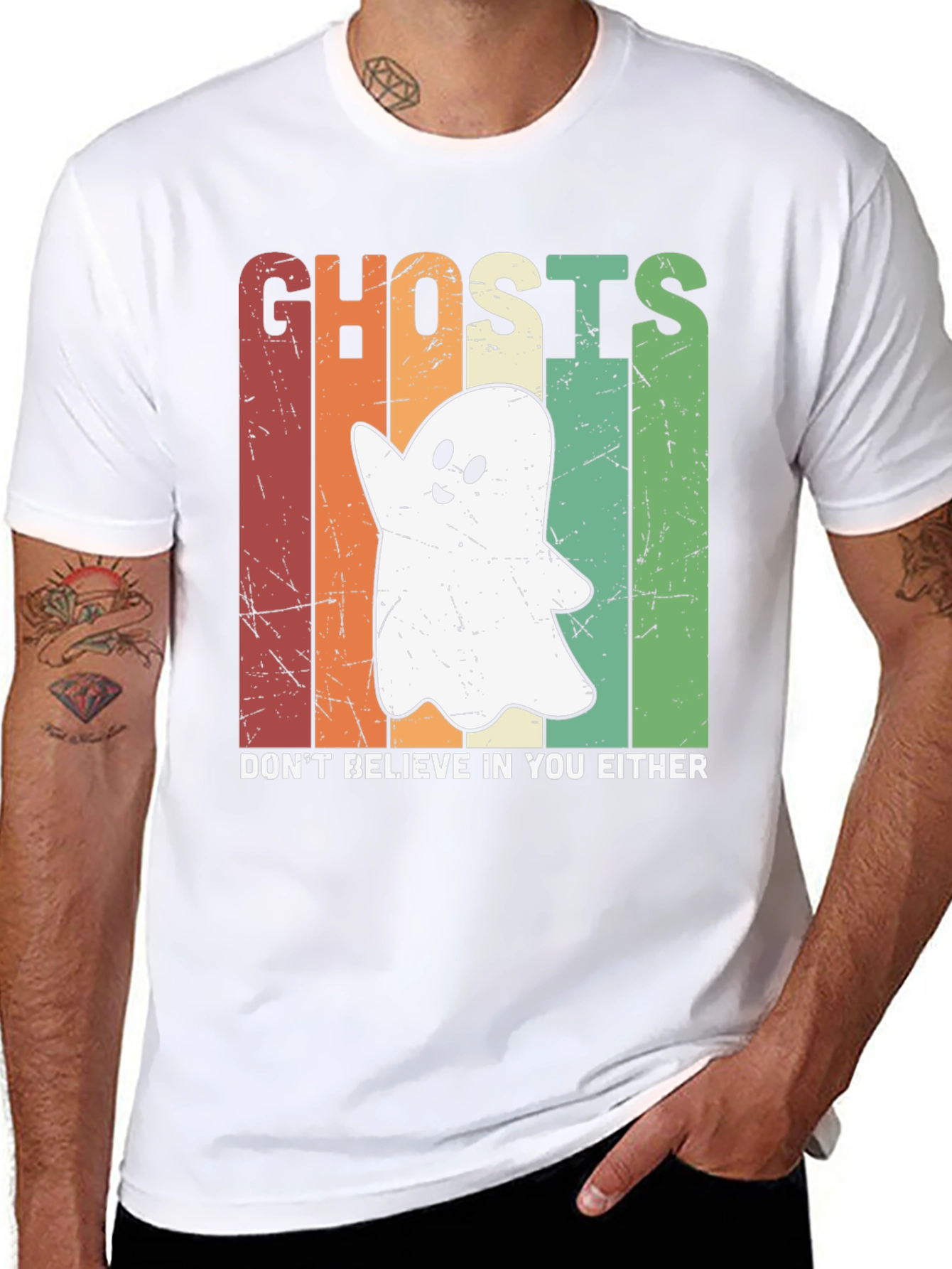 Ghost Retro Halloween T-Shirt