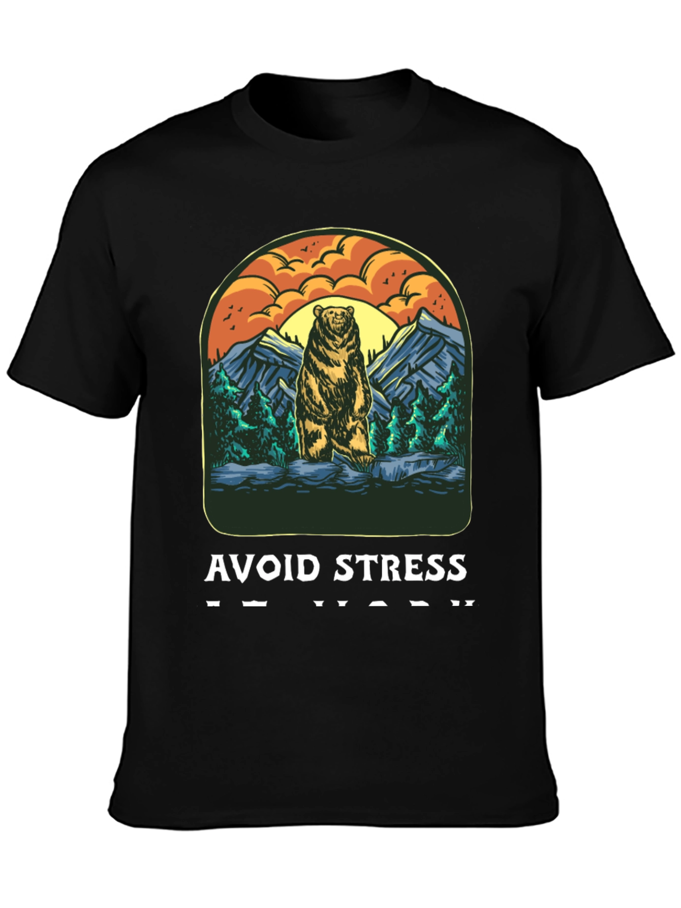 Avoid Stress Bear T-Shirt