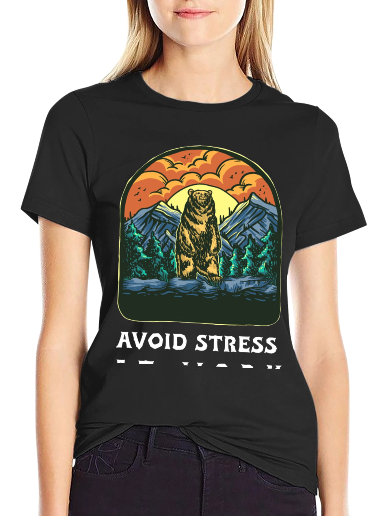 Avoid Stress Bear T-Shirt