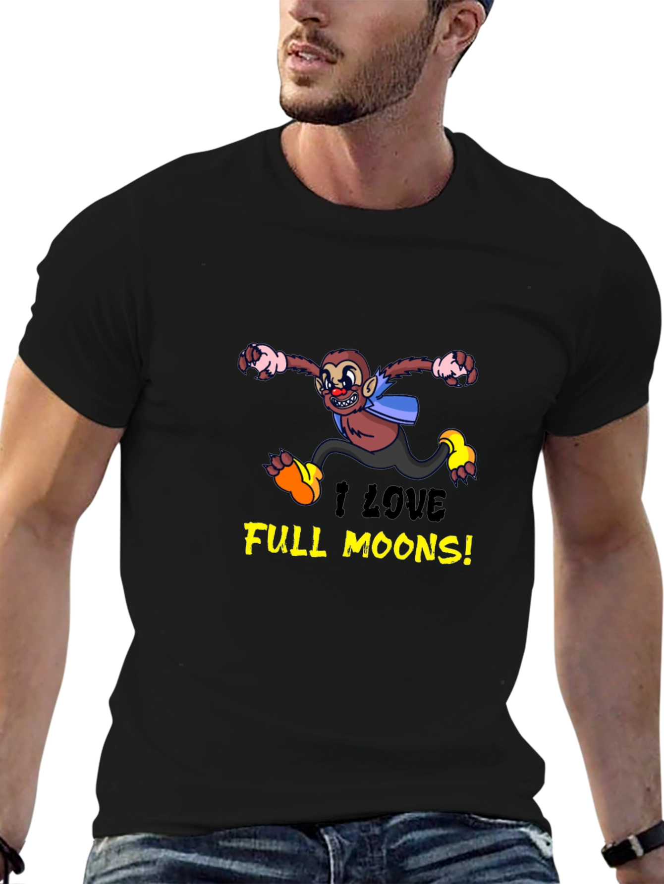 I Love Full Moons! Graphic T-Shirt
