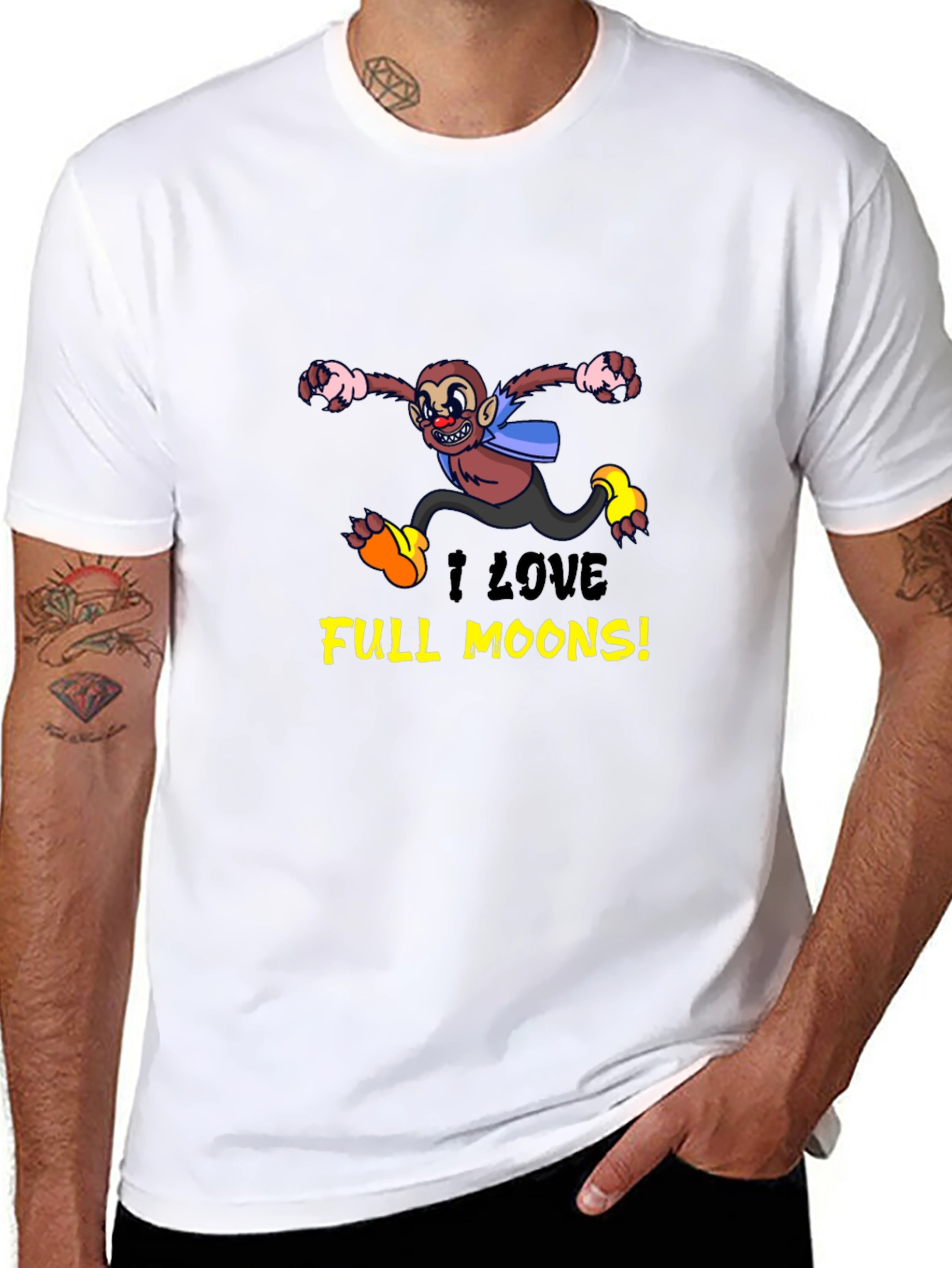 I Love Full Moons! Graphic T-Shirt