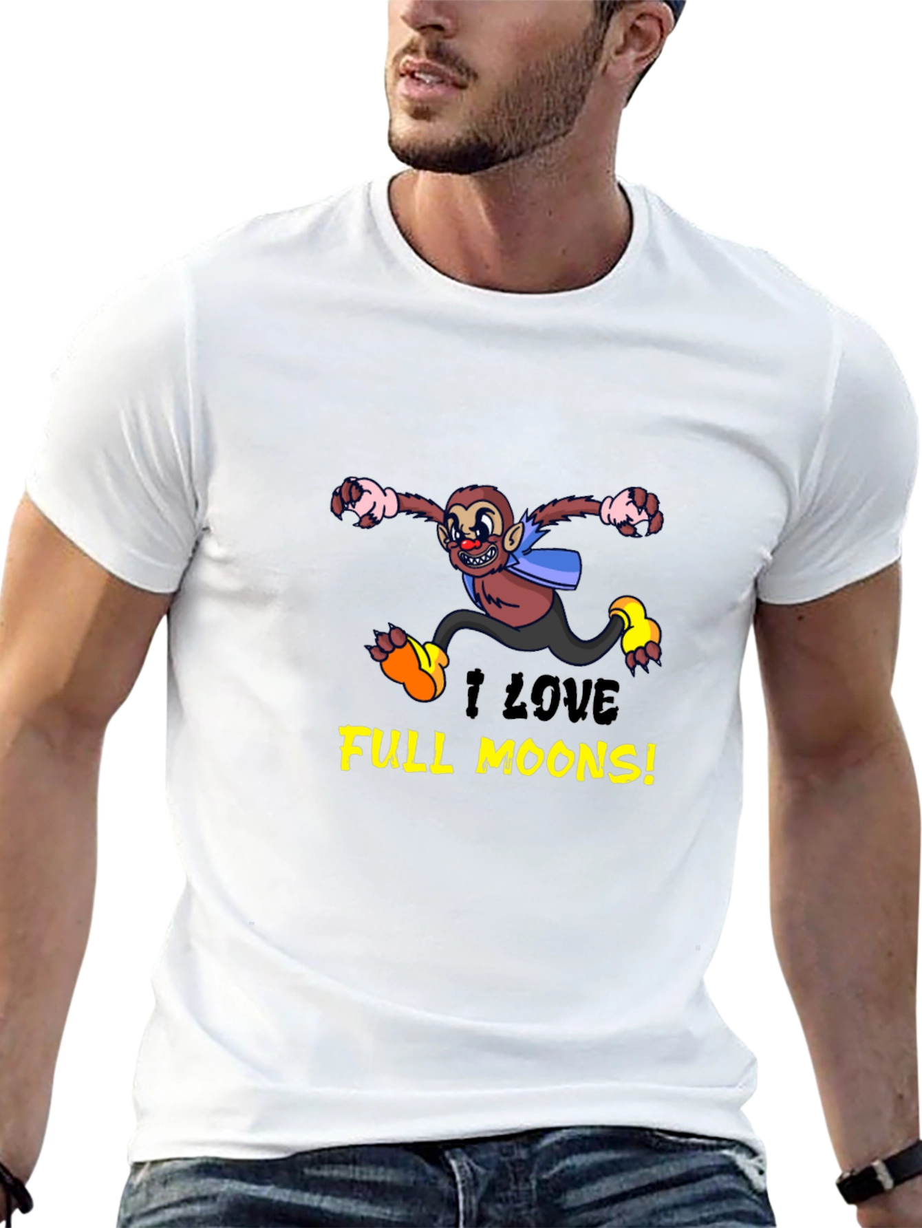 I Love Full Moons! Graphic T-Shirt
