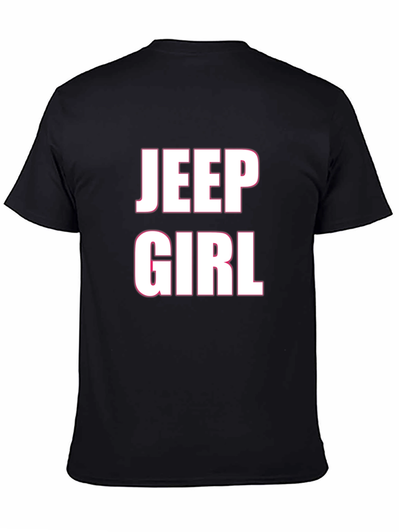 Jeep Girl T-Shirt - Black Cotton Blend