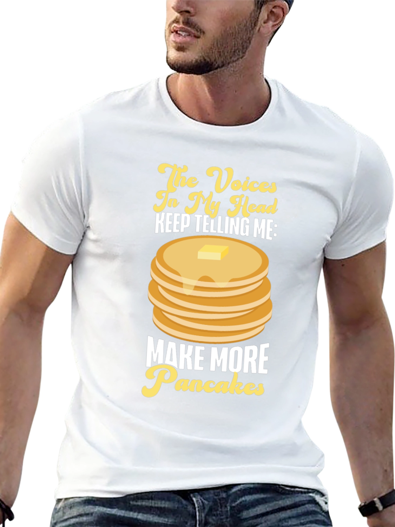 Funny Pancake Lover Graphic T-Shirt