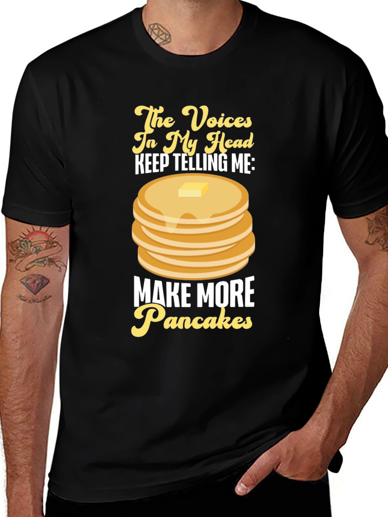 Funny Pancake Lover Graphic T-Shirt