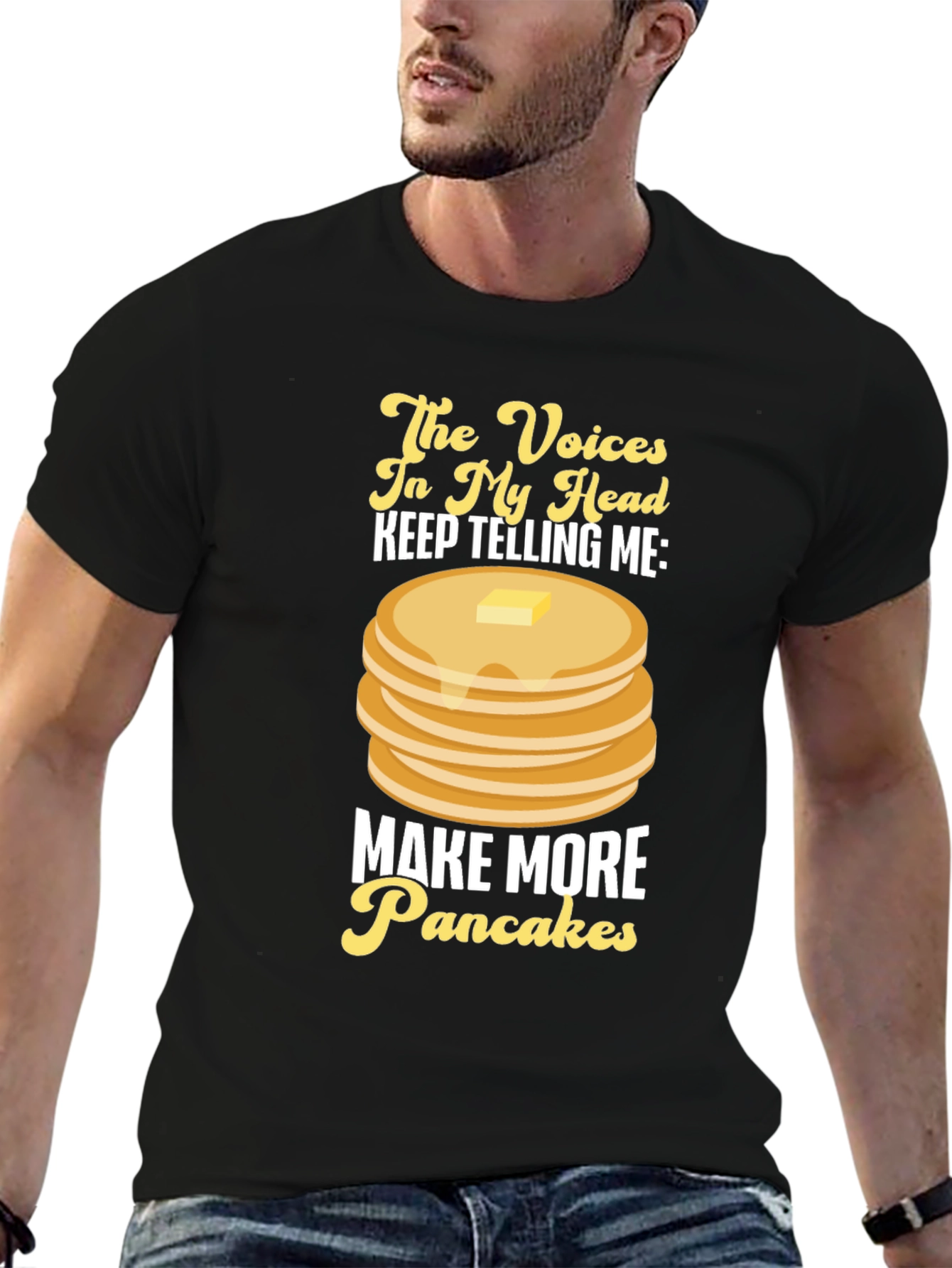 Funny Pancake Lover Graphic T-Shirt