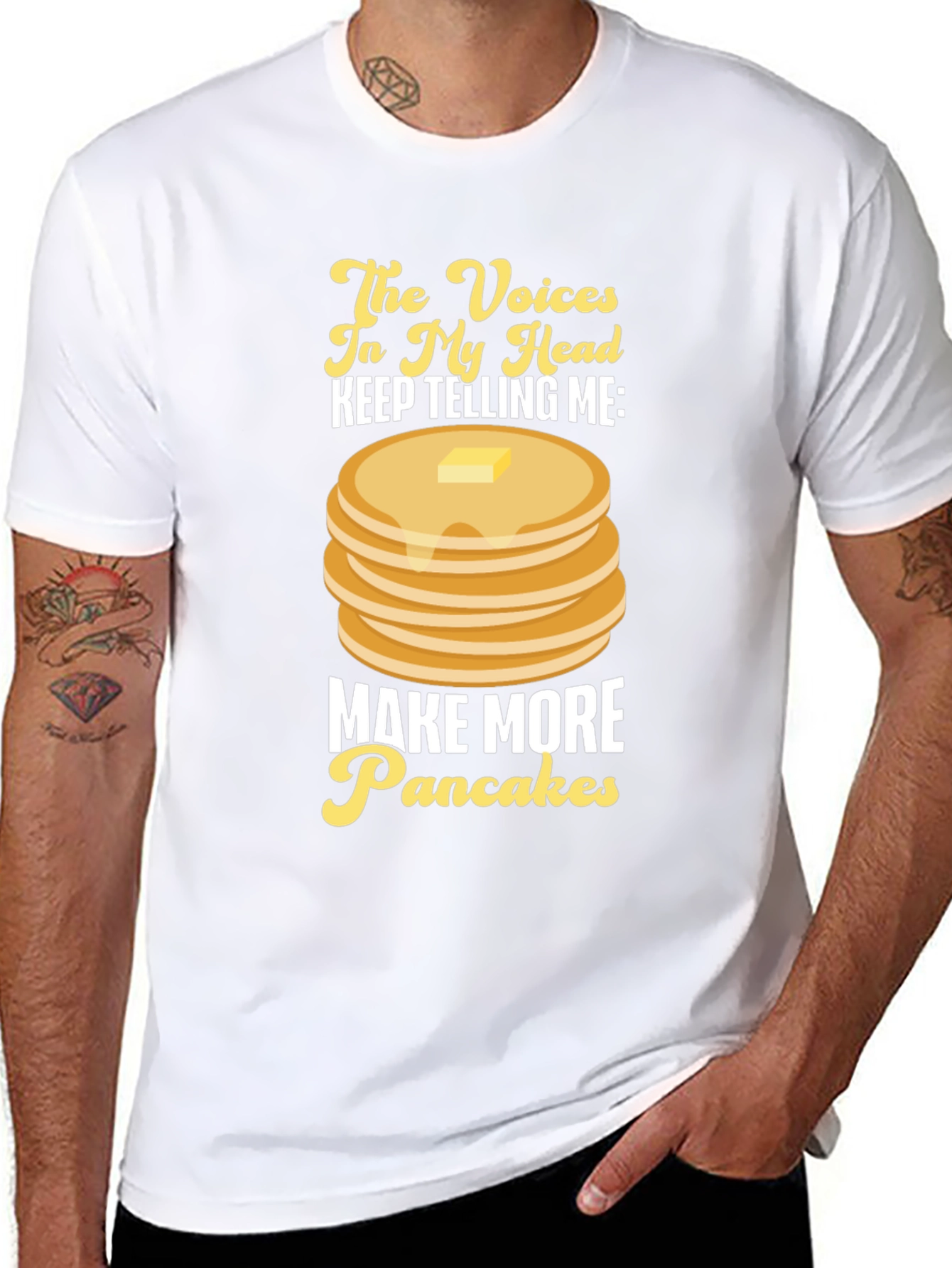 Funny Pancake Lover Graphic T-Shirt