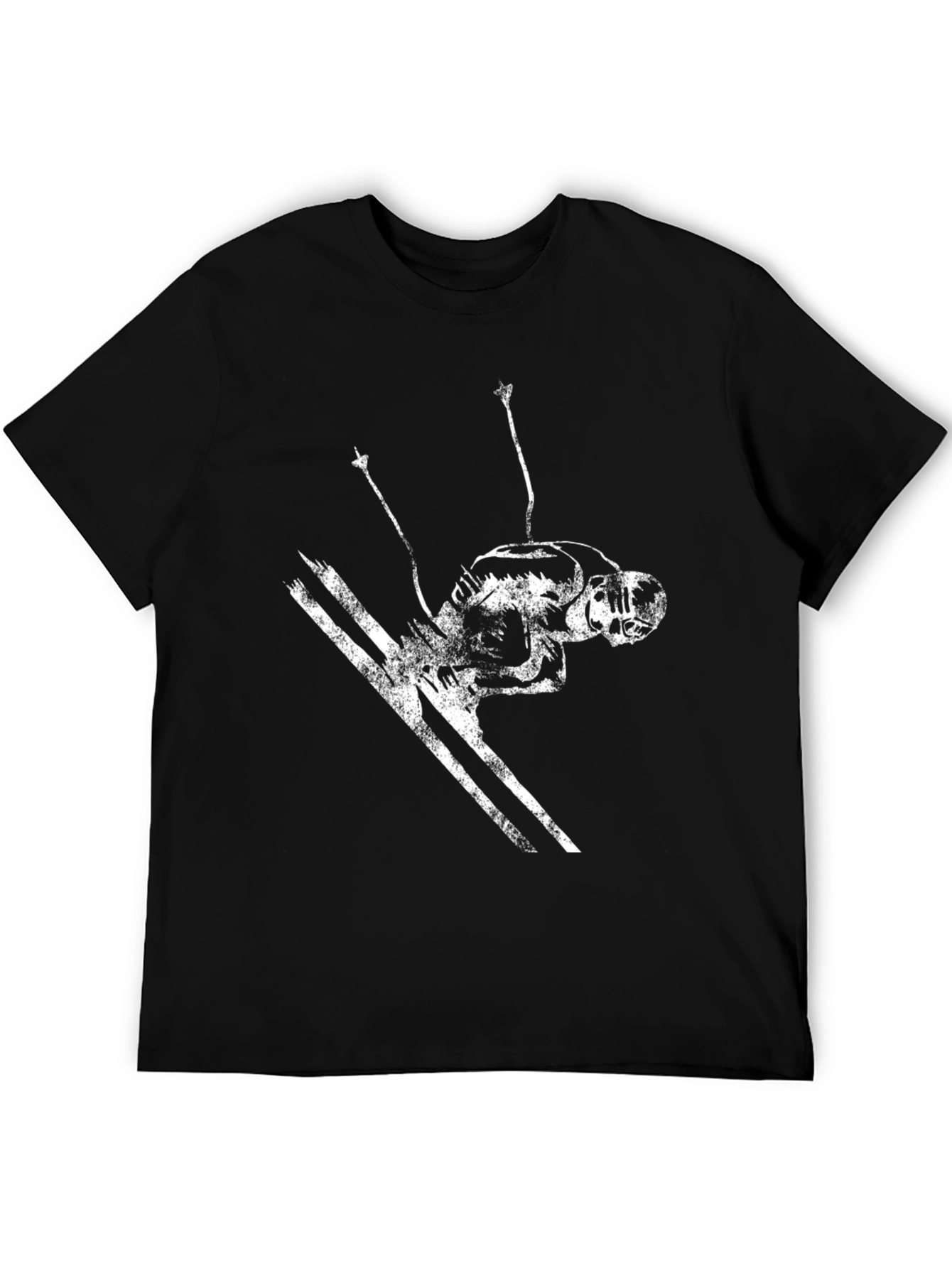 Black Ski Jumper Graphic Tee