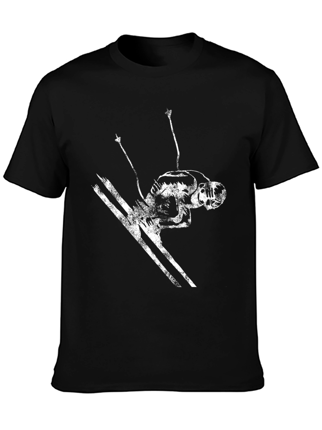 Black Ski Jumper Graphic Tee