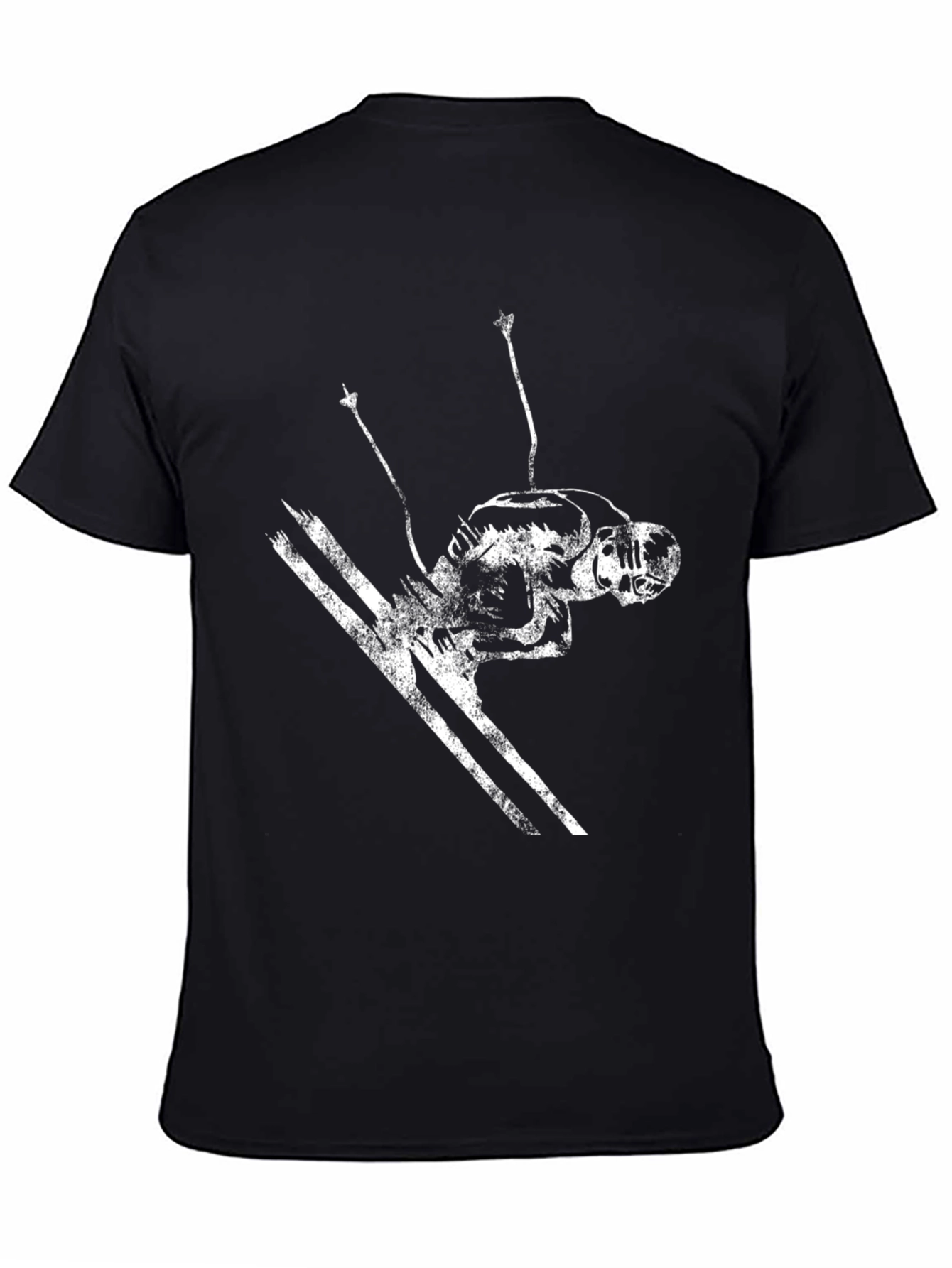 Black Ski Jumper Graphic Tee