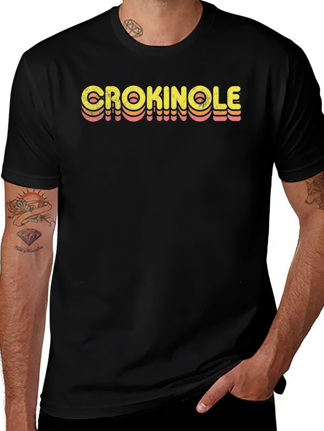 Retro Crokinole Graphic Tee - Casual Comfort