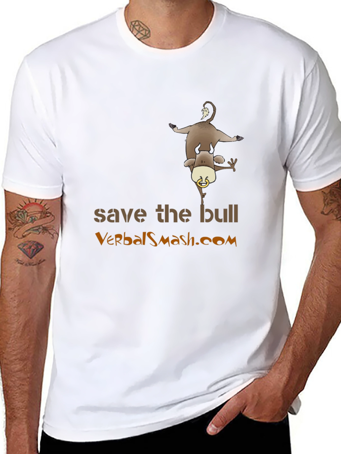 Save the Bull Graphic T-Shirt - VerbalSmash