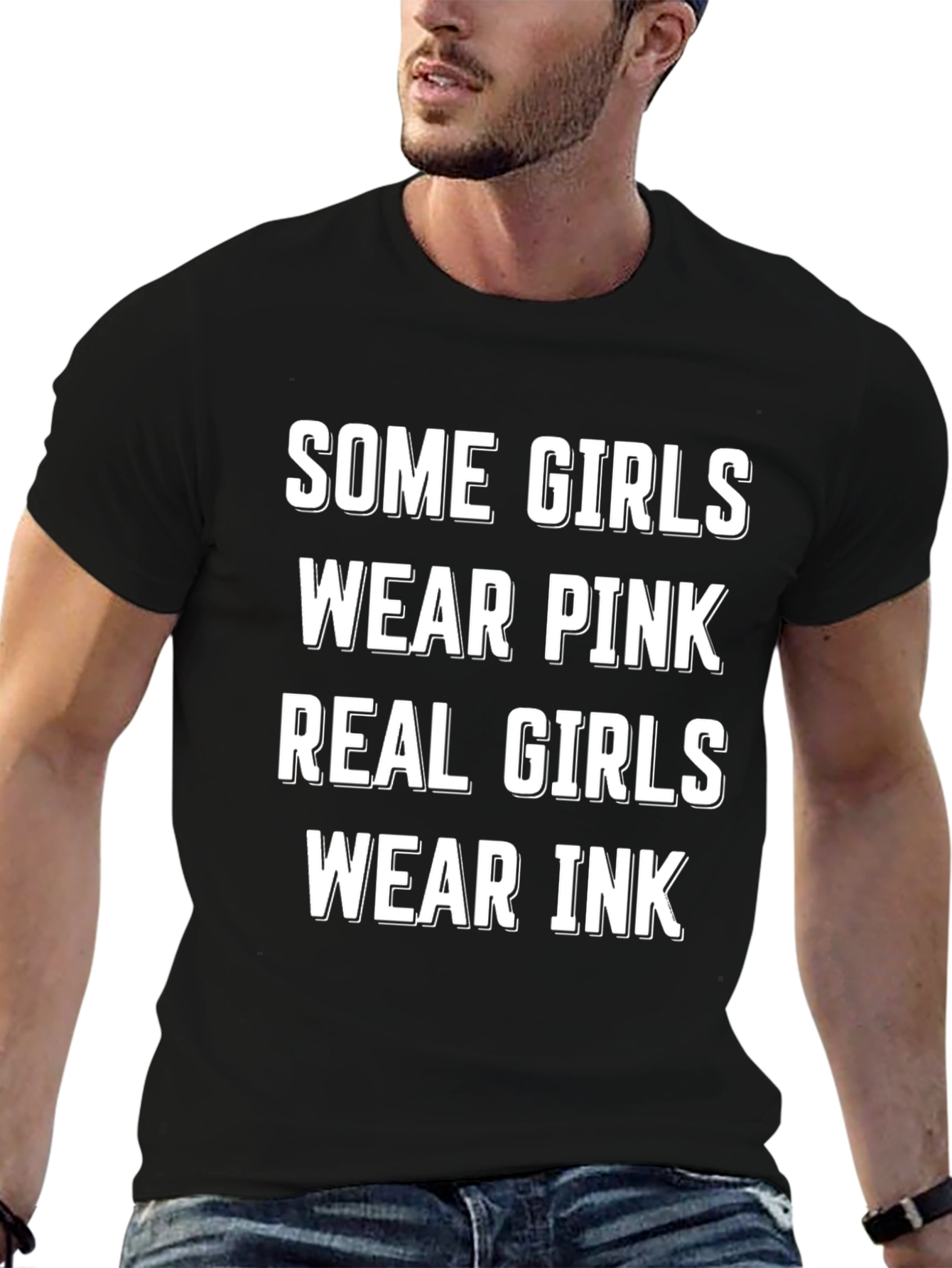 Real Girls Wear Ink T-Shirt - Funny Tattoo Tee