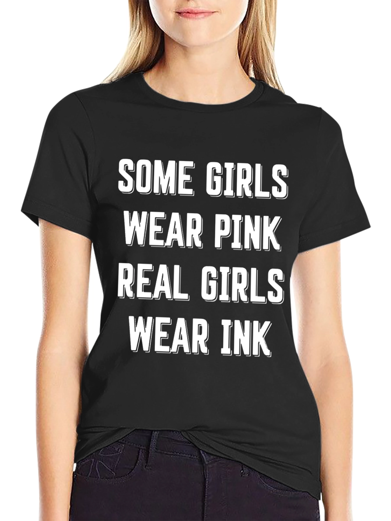 Real Girls Wear Ink T-Shirt - Funny Tattoo Tee