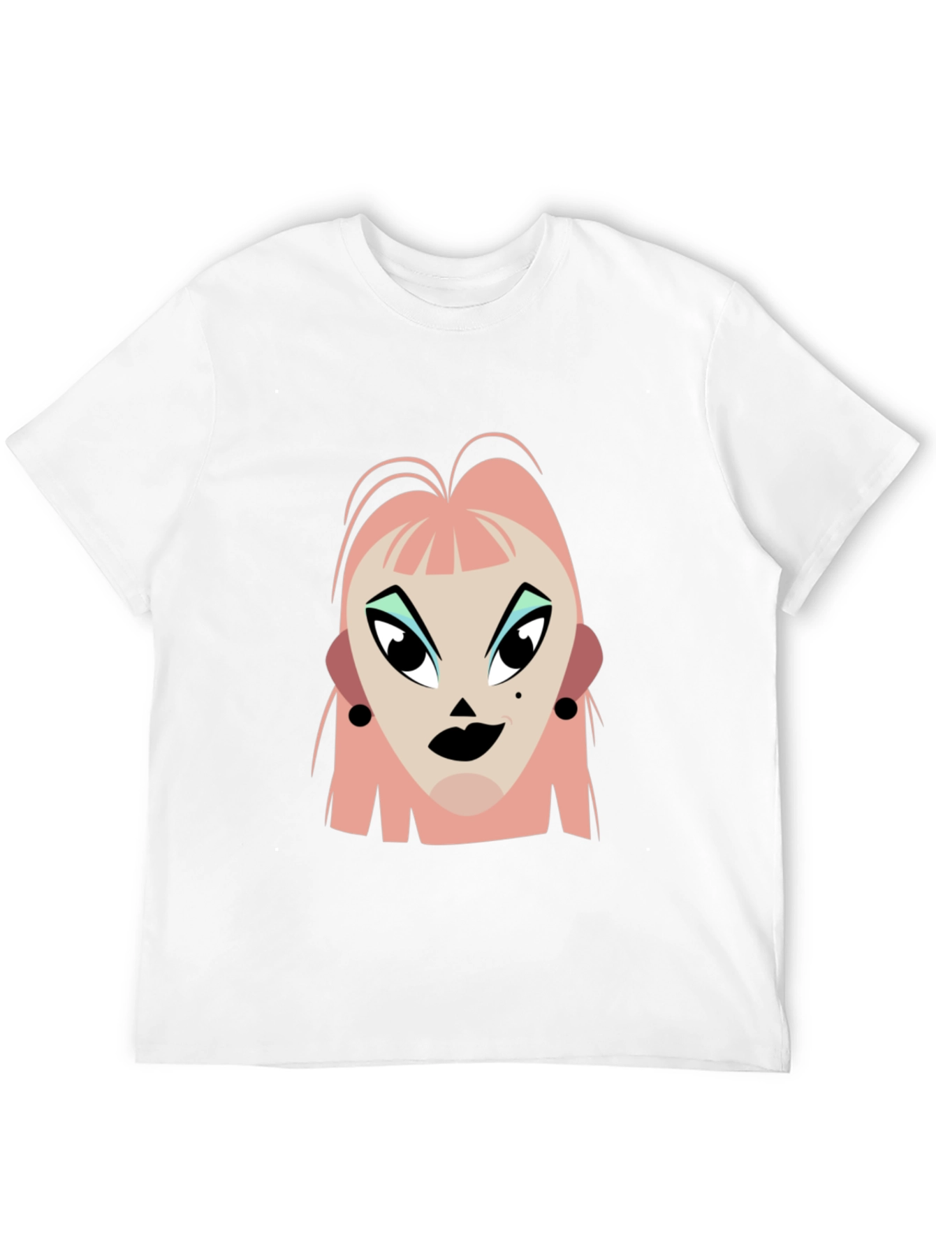 Pop Art Graphic Print Black T-Shirt