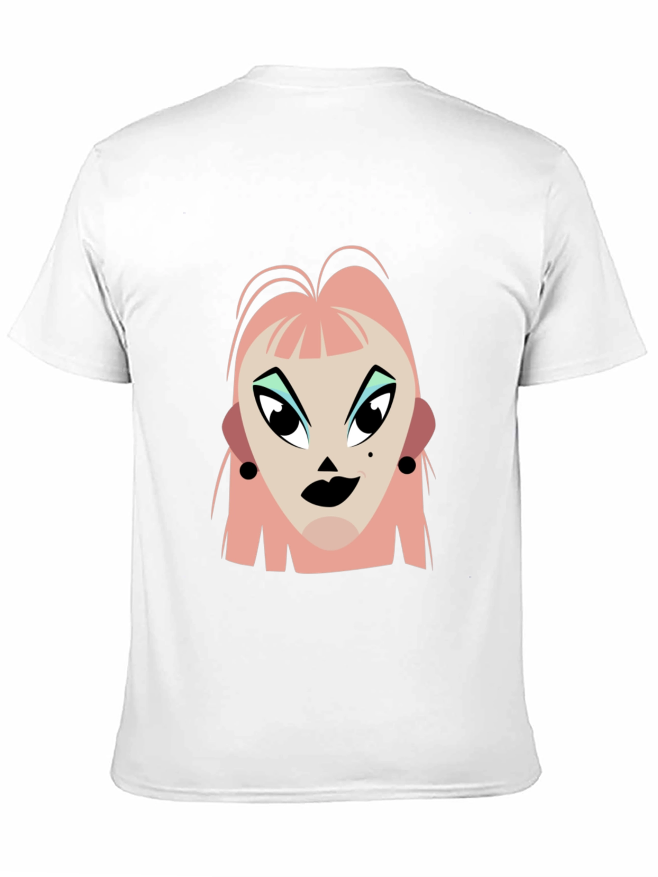 Pop Art Graphic Print Black T-Shirt