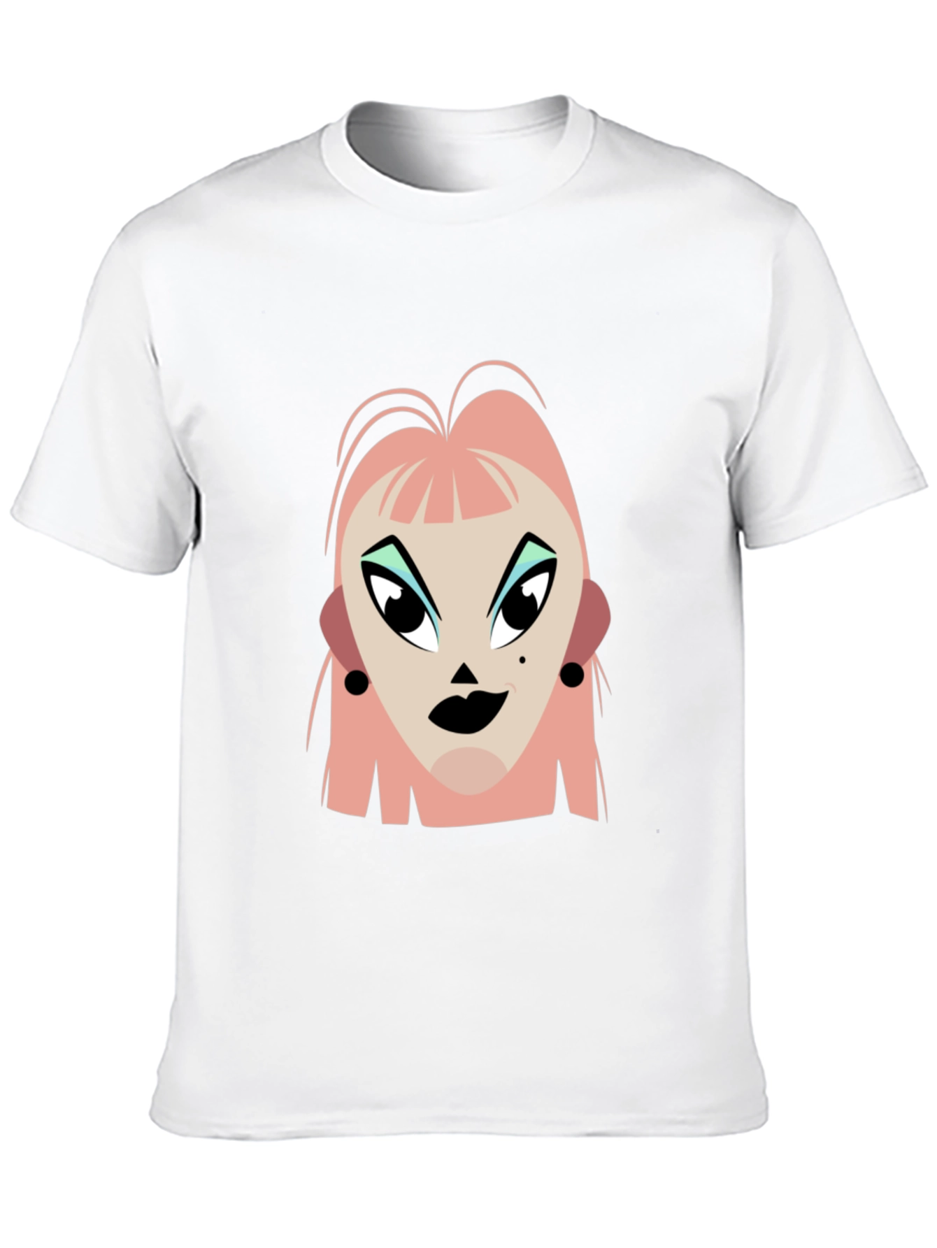 Pop Art Graphic Print Black T-Shirt
