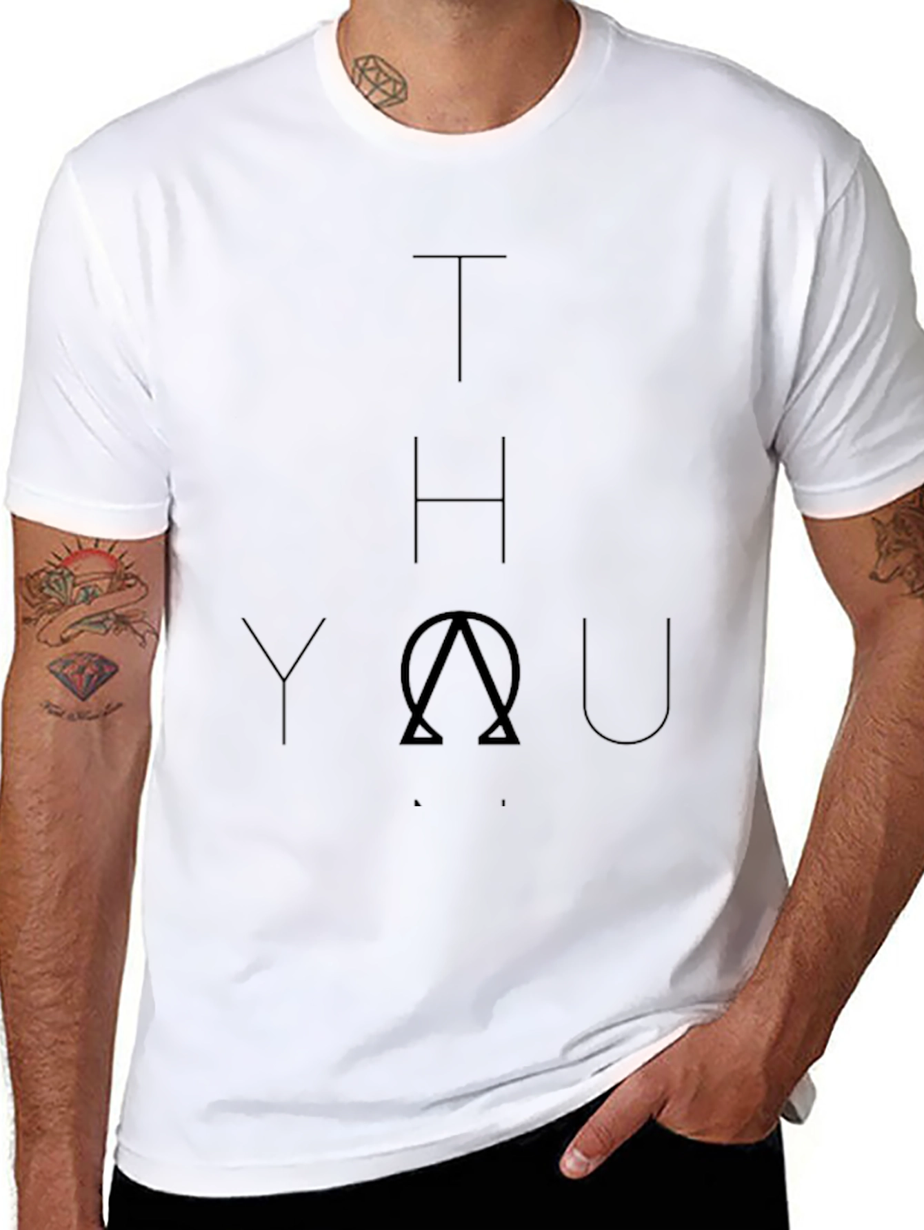 Abstract They Black T-Shirt