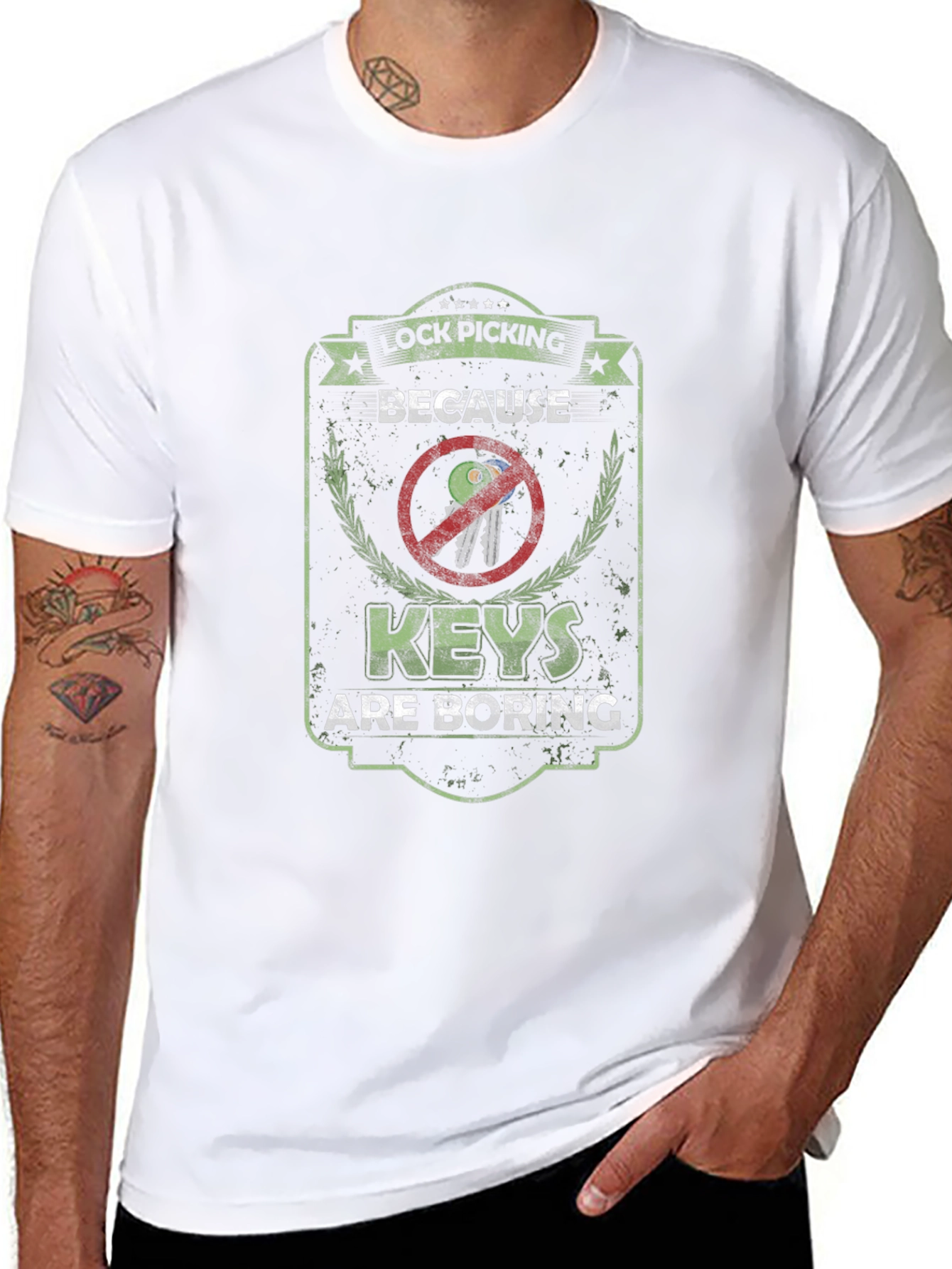 Lock Picking T-Shirt - Because Keys are Boring