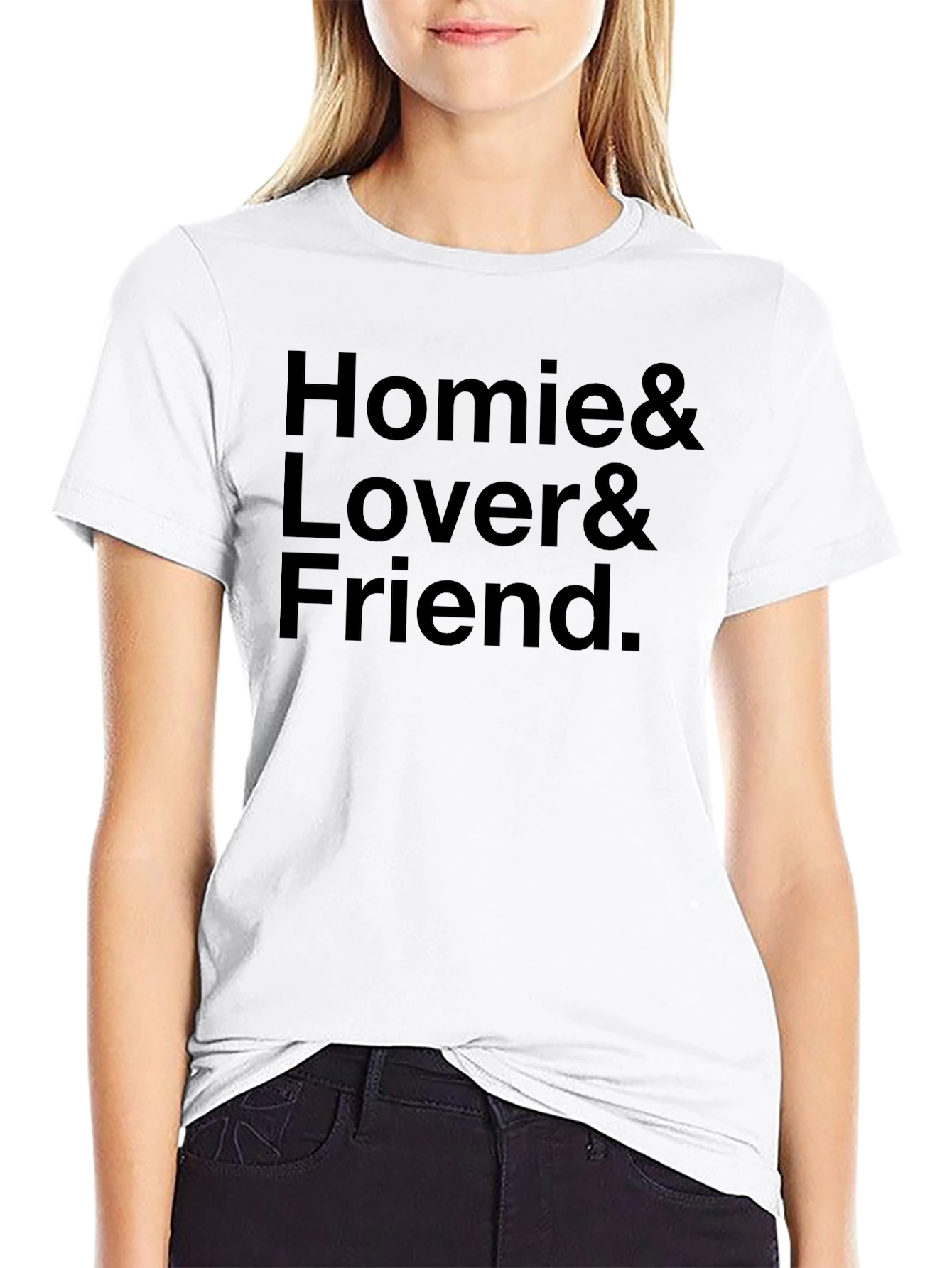Homie Lover Friend Black T-Shirt