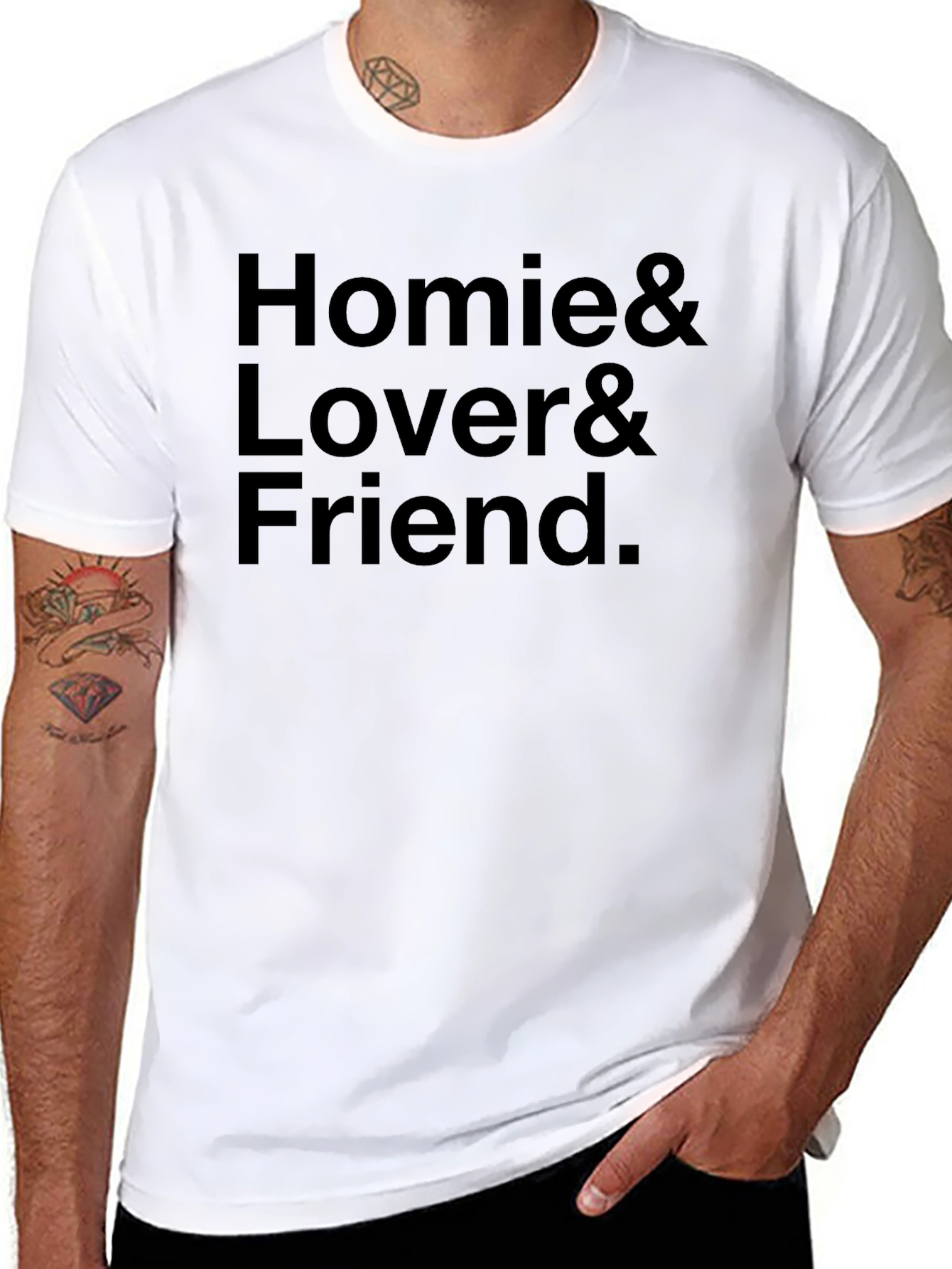 Homie Lover Friend Black T-Shirt