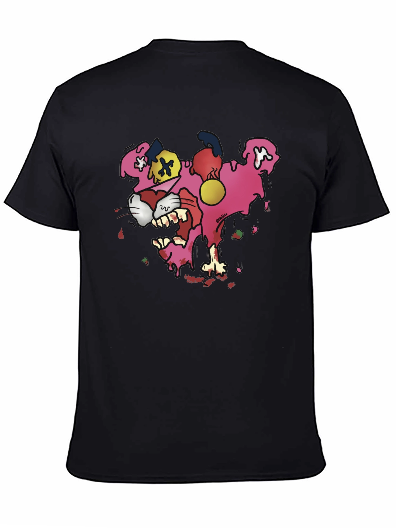 Cartoon Pink Panther Graphic T-Shirt
