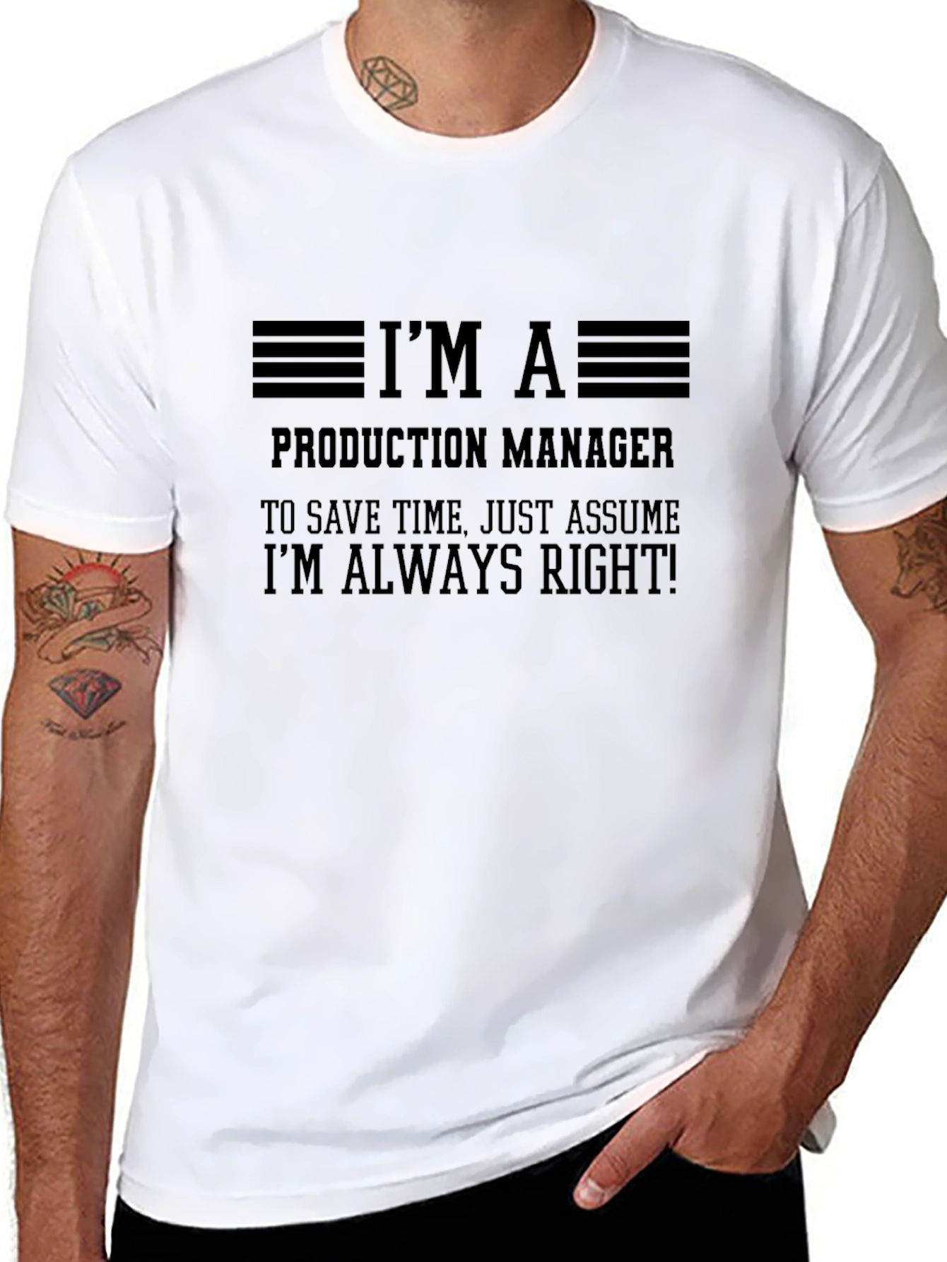Production Manager Always Right Graphic Tee