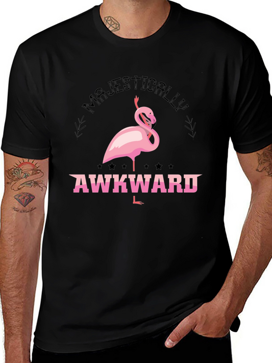 Majestically Awkward Flamingo Graphic Tee