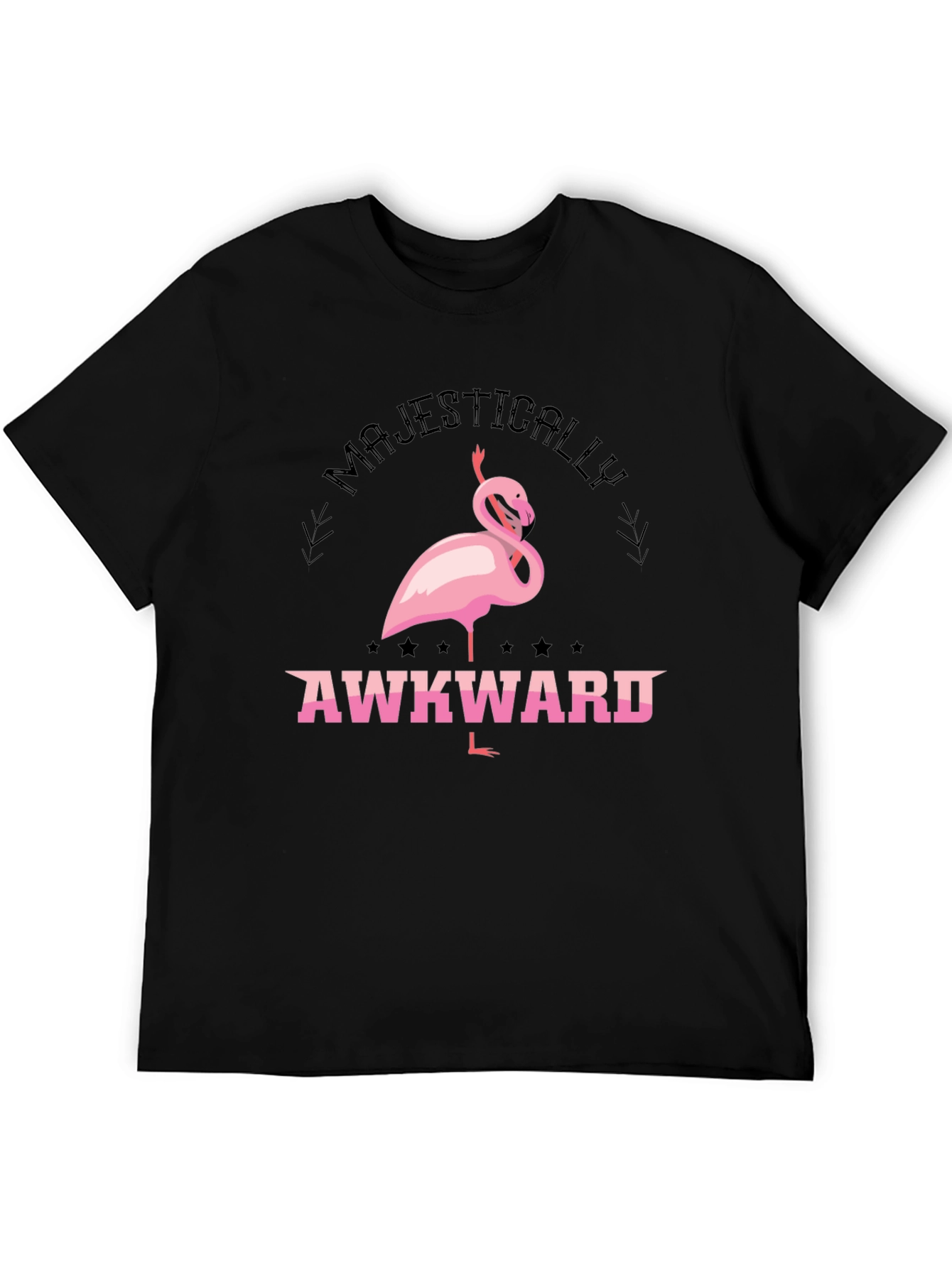 Majestically Awkward Flamingo Graphic Tee