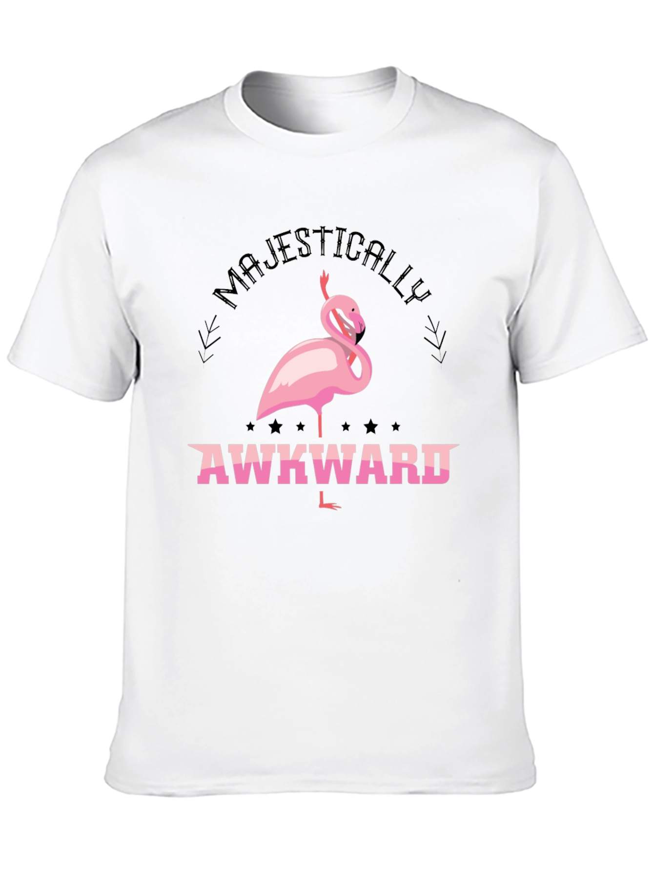 Majestically Awkward Flamingo Graphic Tee