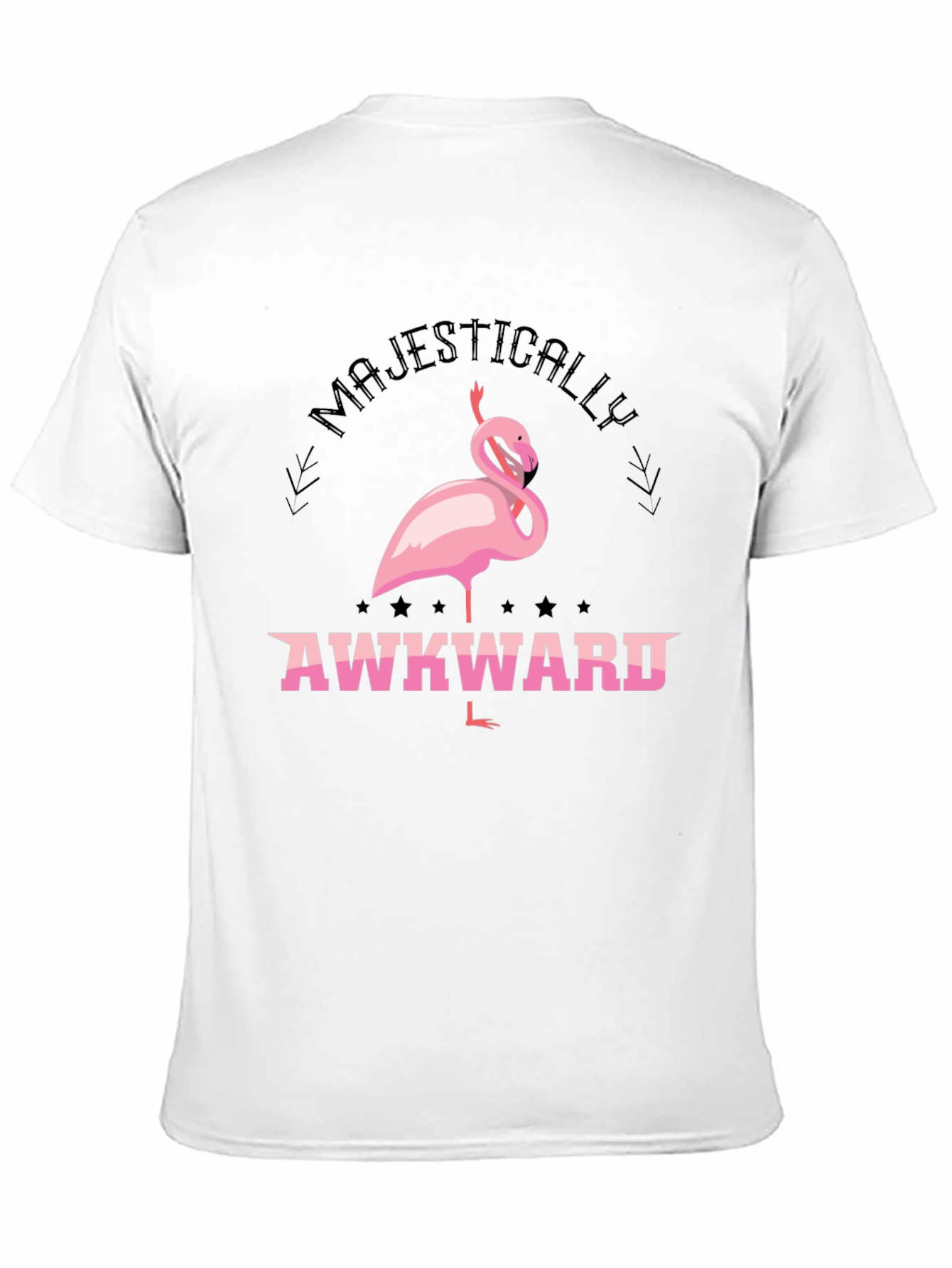 Majestically Awkward Flamingo Graphic Tee