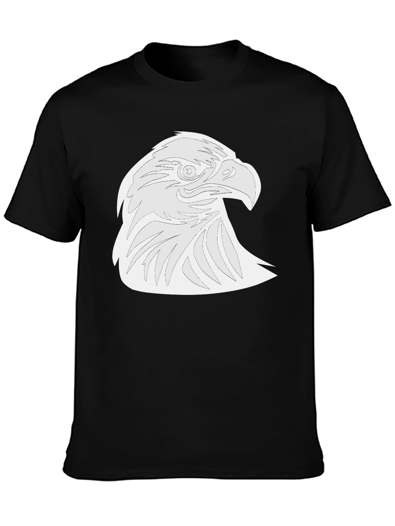 Eagle Graphic Tee - Black Casual T-Shirt