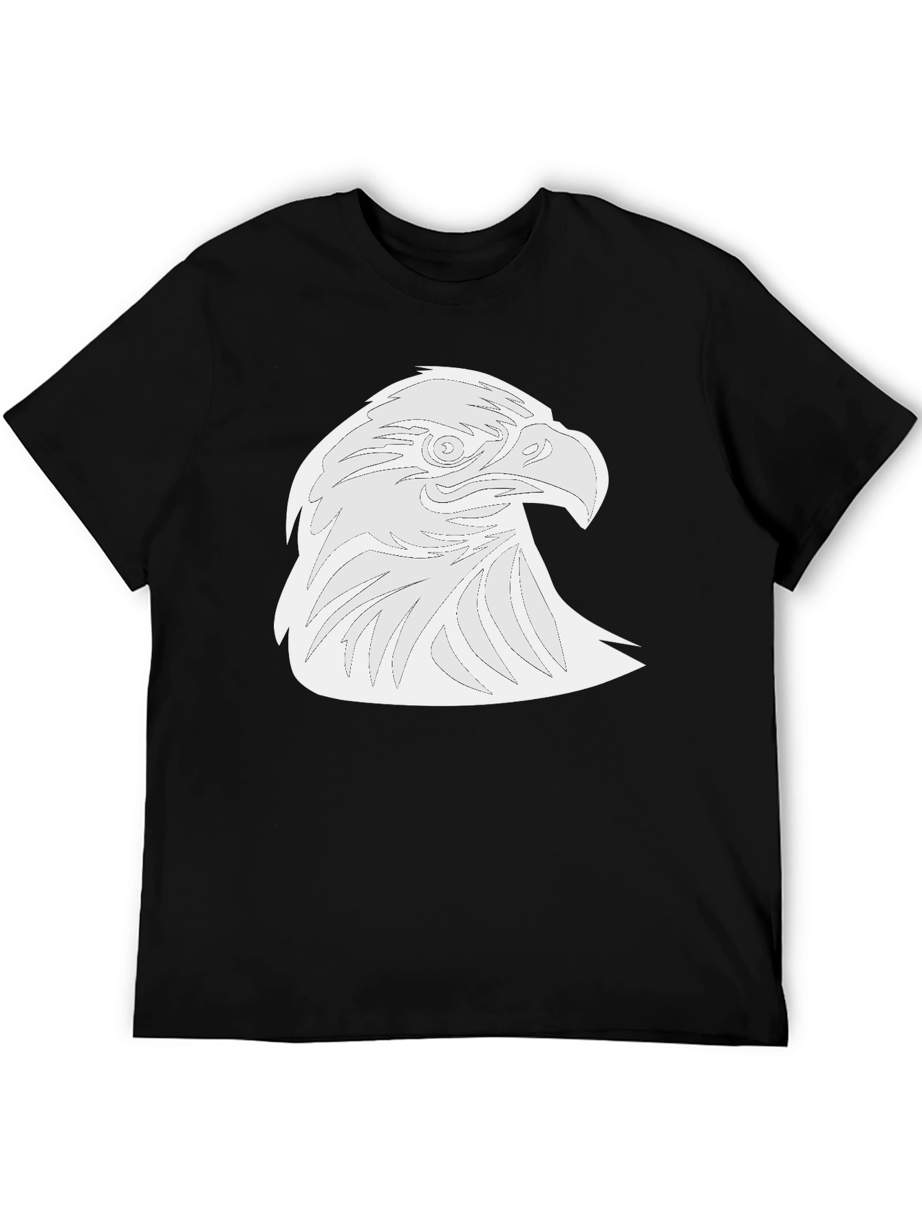 Eagle Graphic Tee - Black Casual T-Shirt