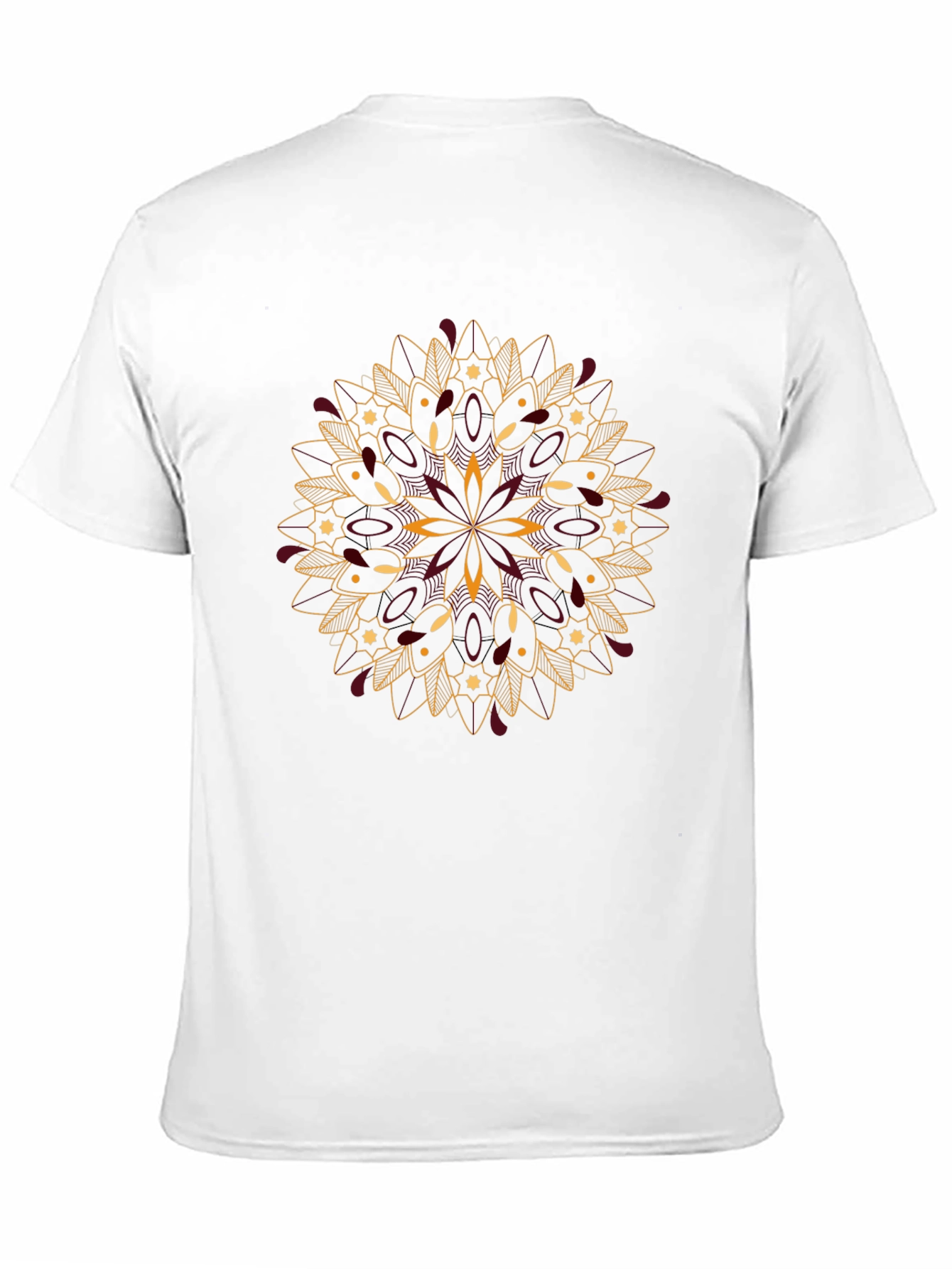 Mandala Print Black T-Shirt