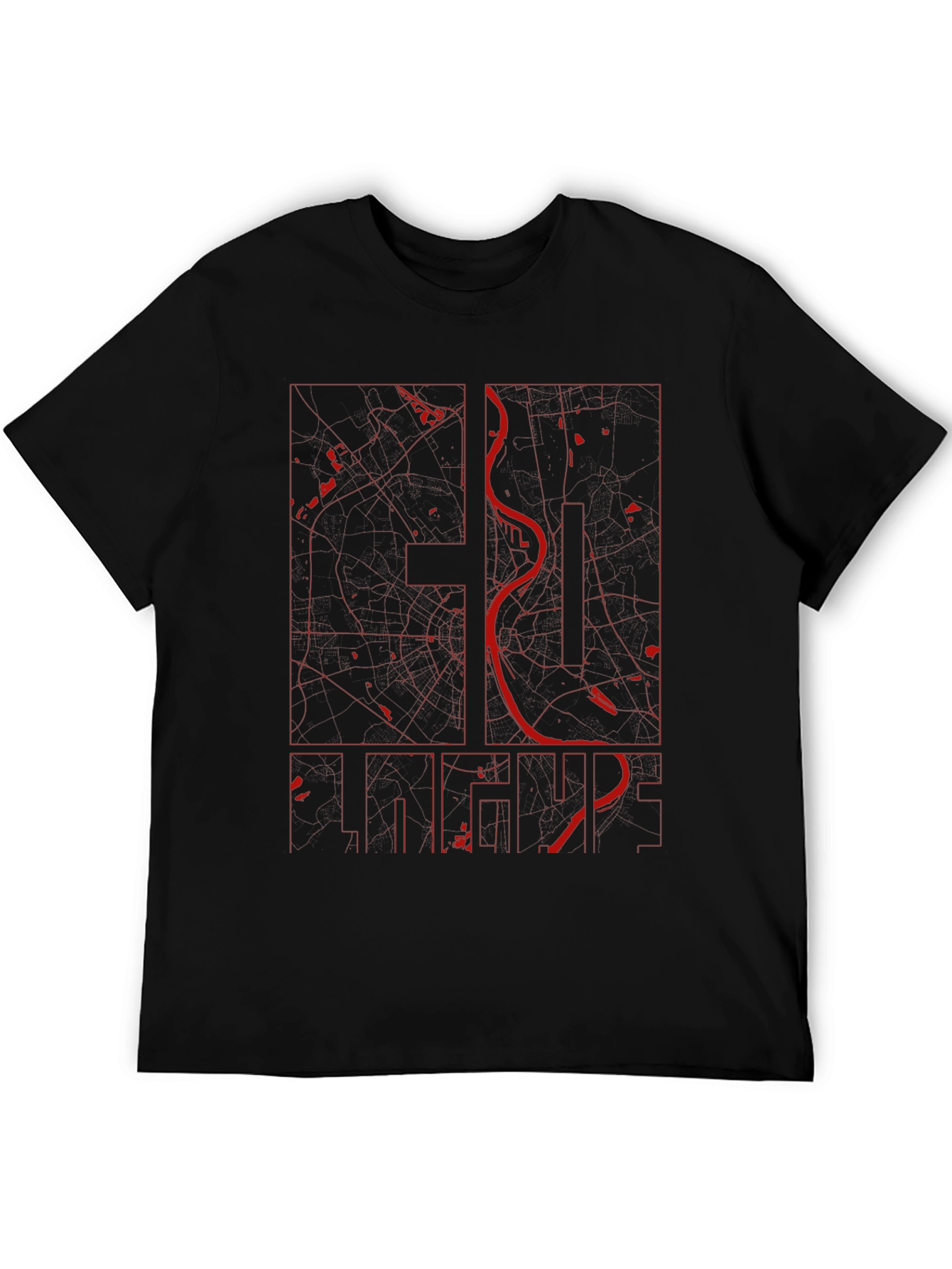 St. Louis City Map Graphic T-Shirt