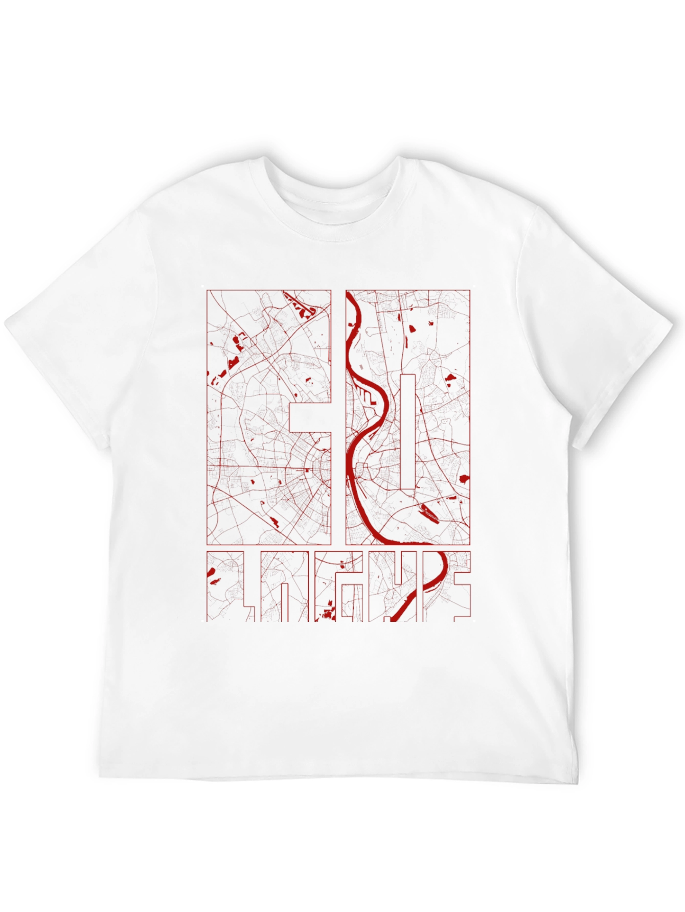 St. Louis City Map Graphic T-Shirt