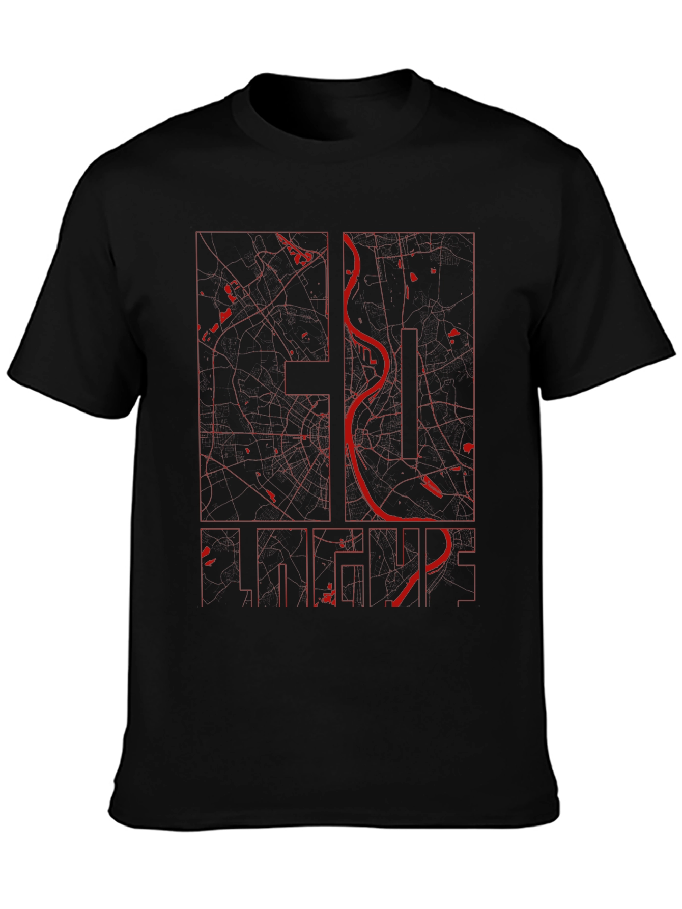 St. Louis City Map Graphic T-Shirt
