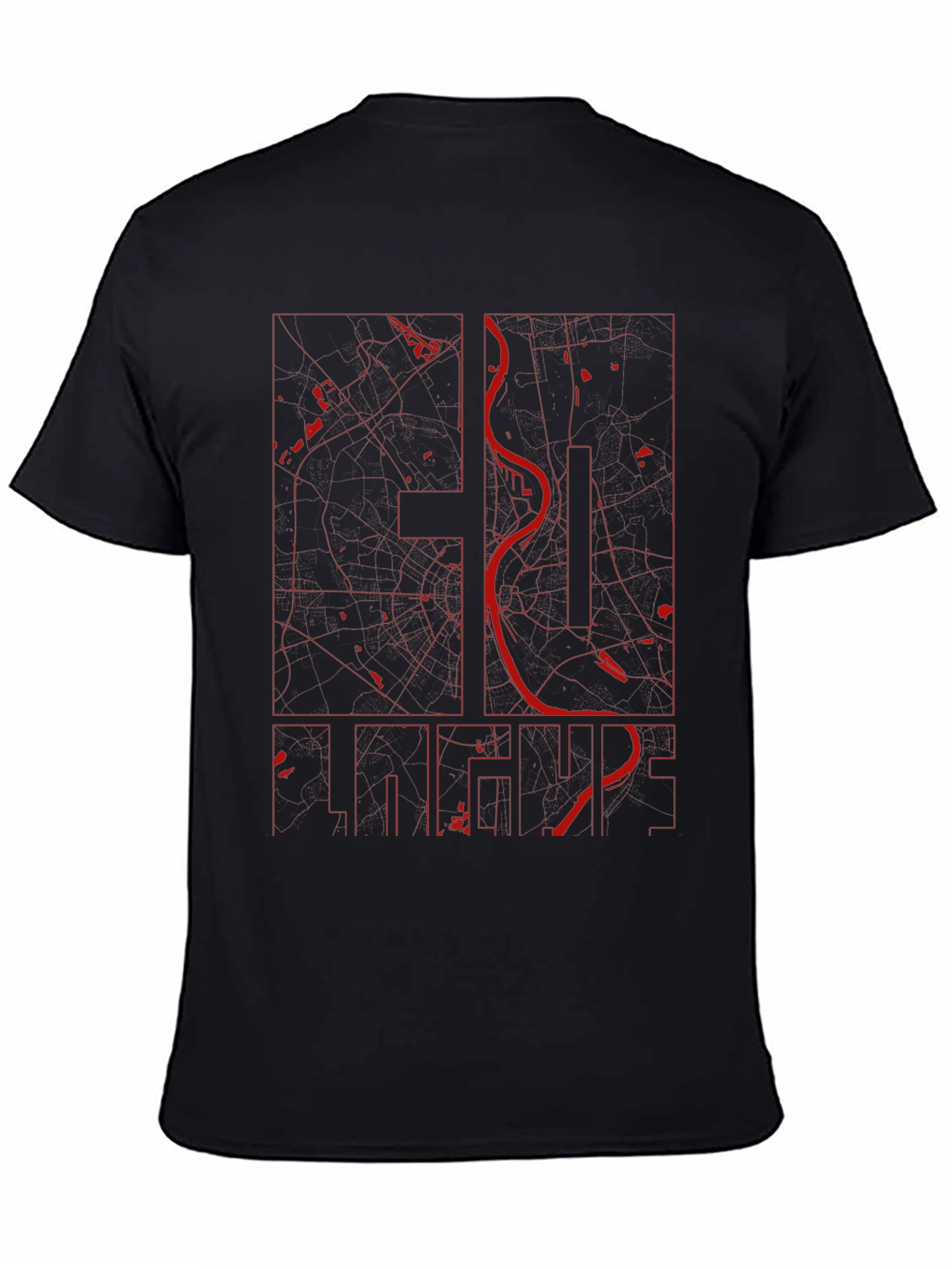St. Louis City Map Graphic T-Shirt