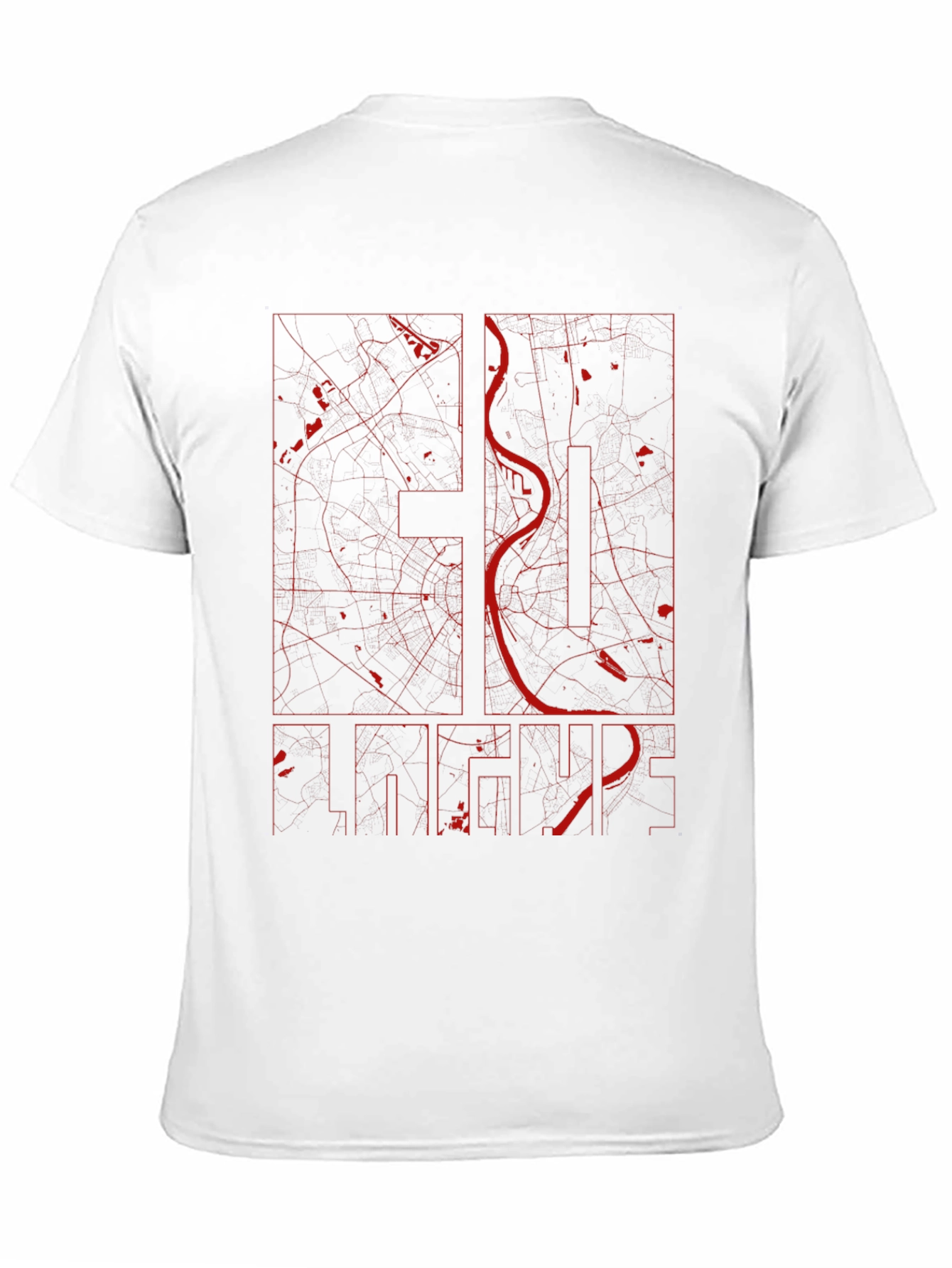 St. Louis City Map Graphic T-Shirt