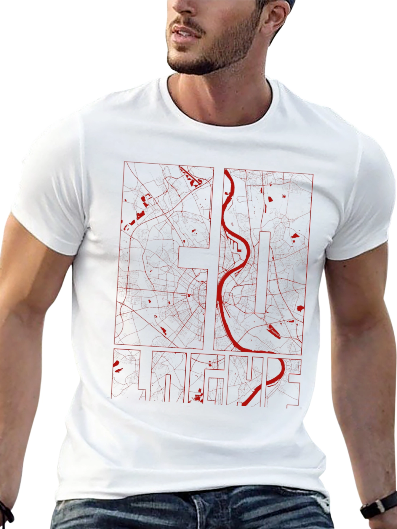 St. Louis City Map Graphic T-Shirt
