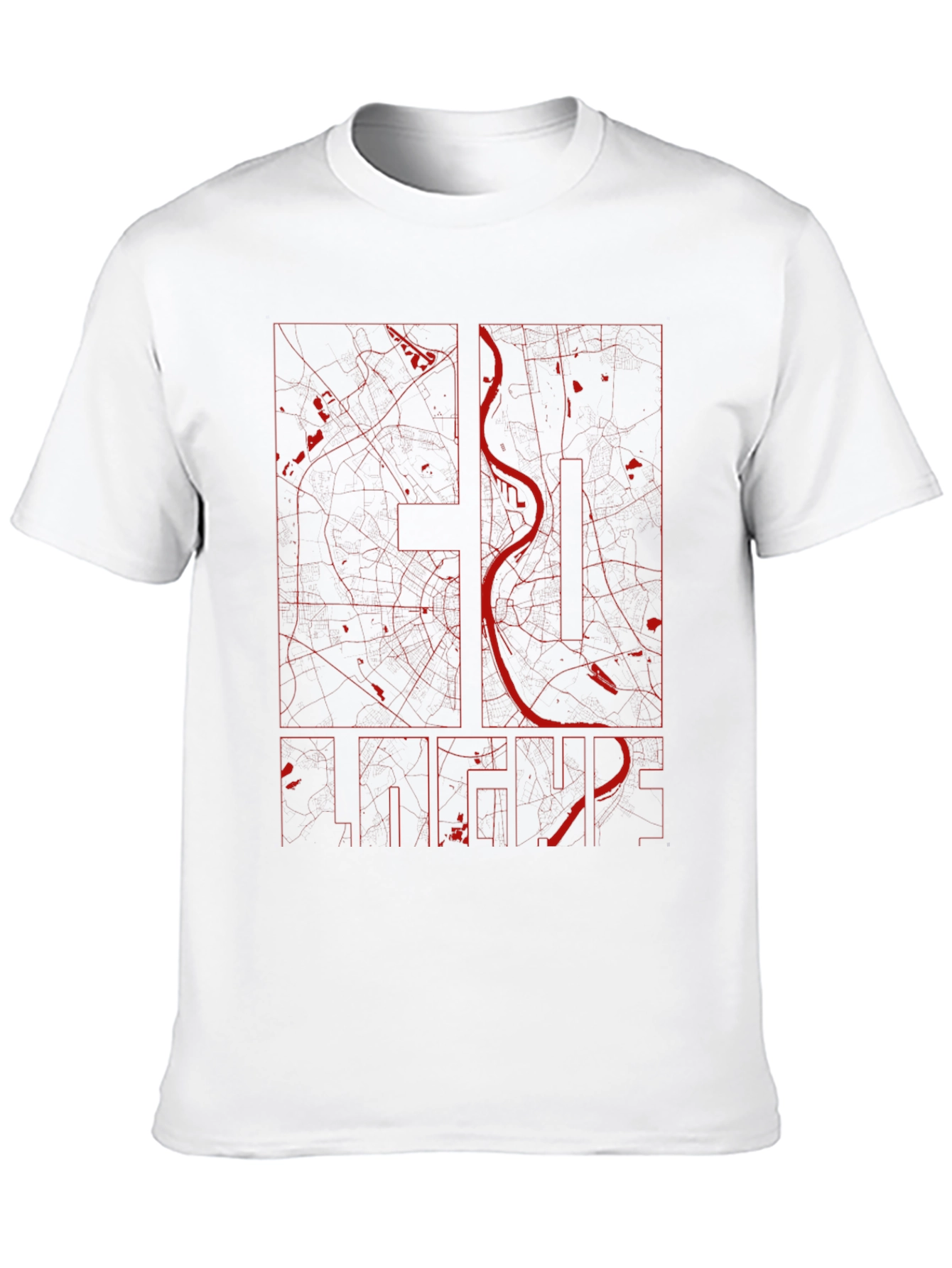 St. Louis City Map Graphic T-Shirt