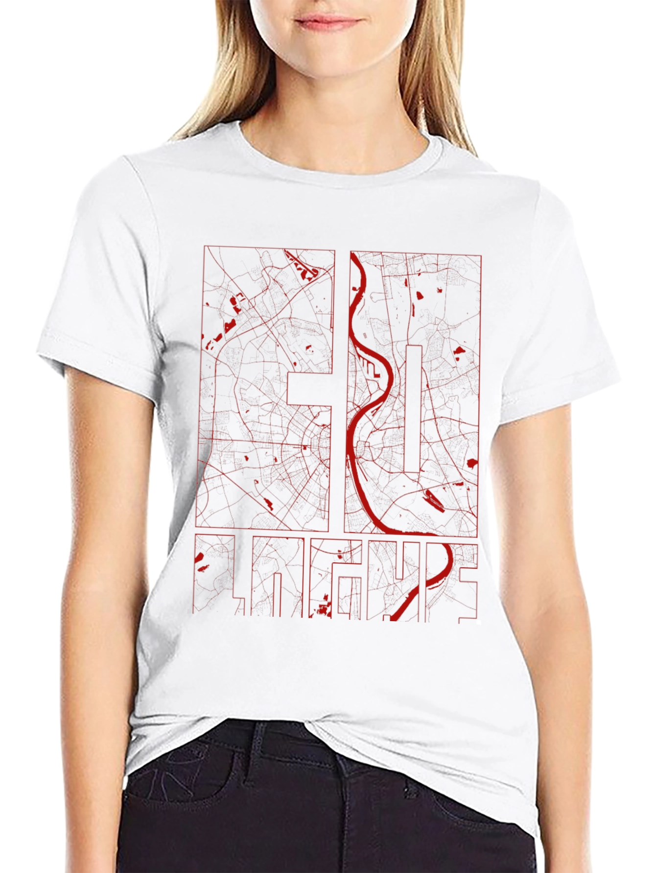 St. Louis City Map Graphic T-Shirt