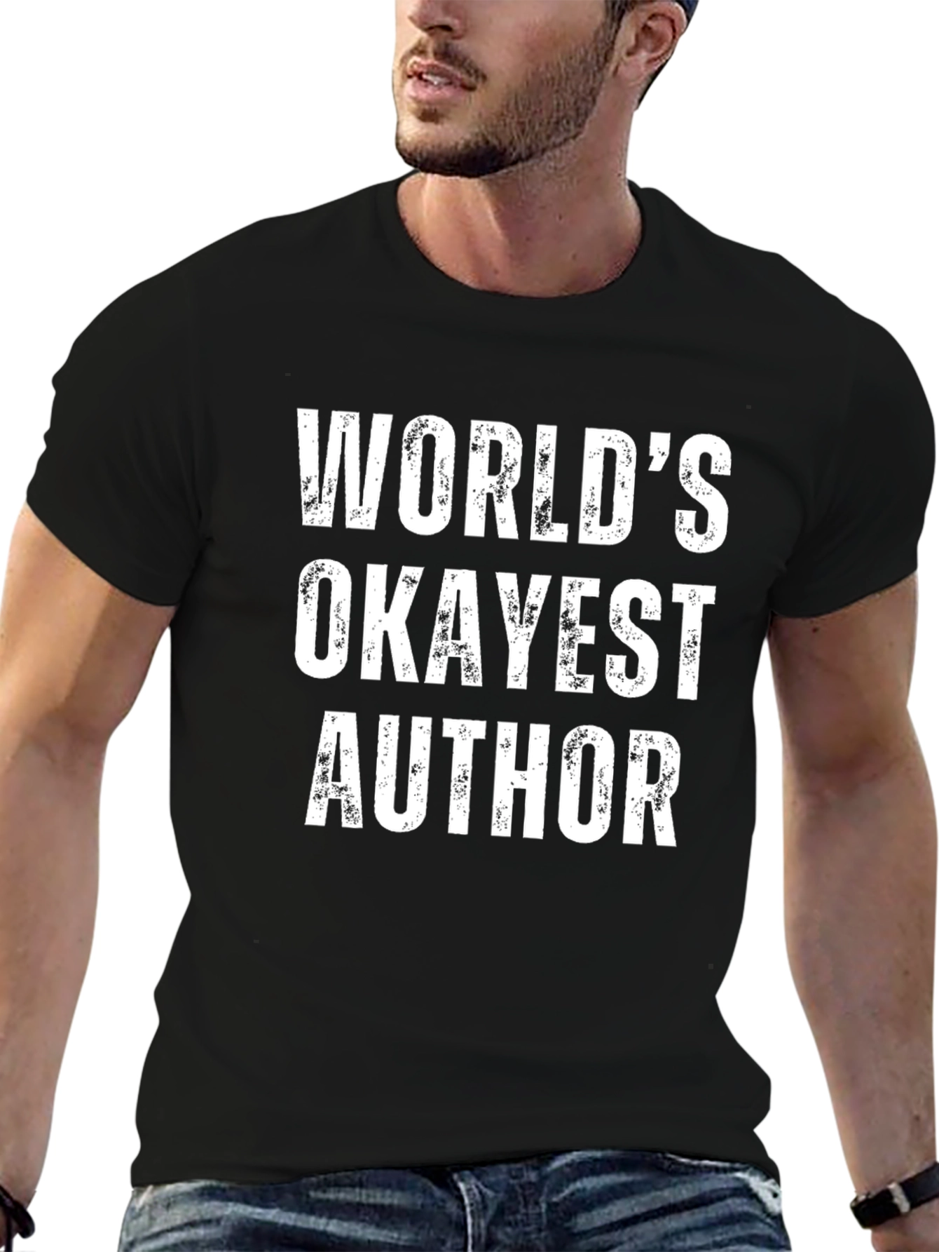 Worlds Okayest Author - Funny T-Shirt