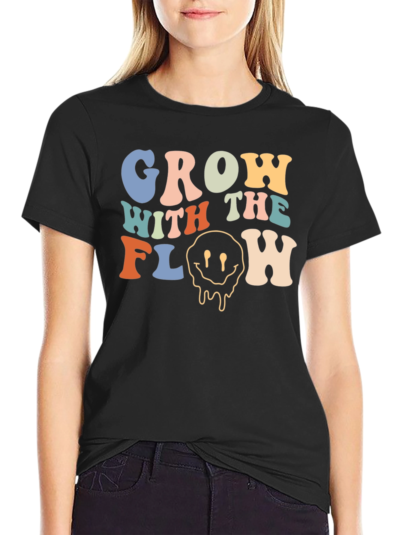 Groovy Grow With The Flow Graphic Tee