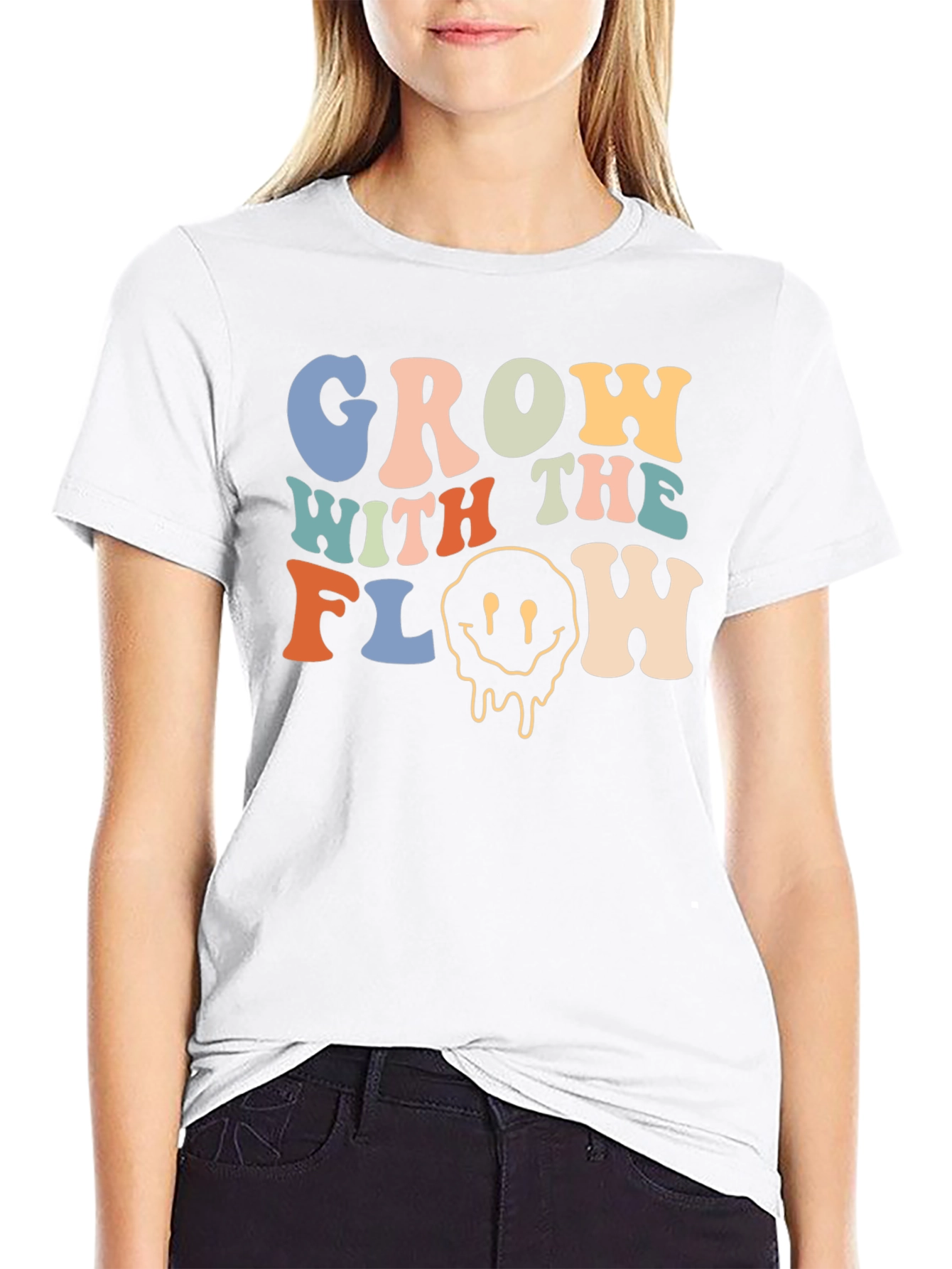 Groovy Grow With The Flow Graphic Tee