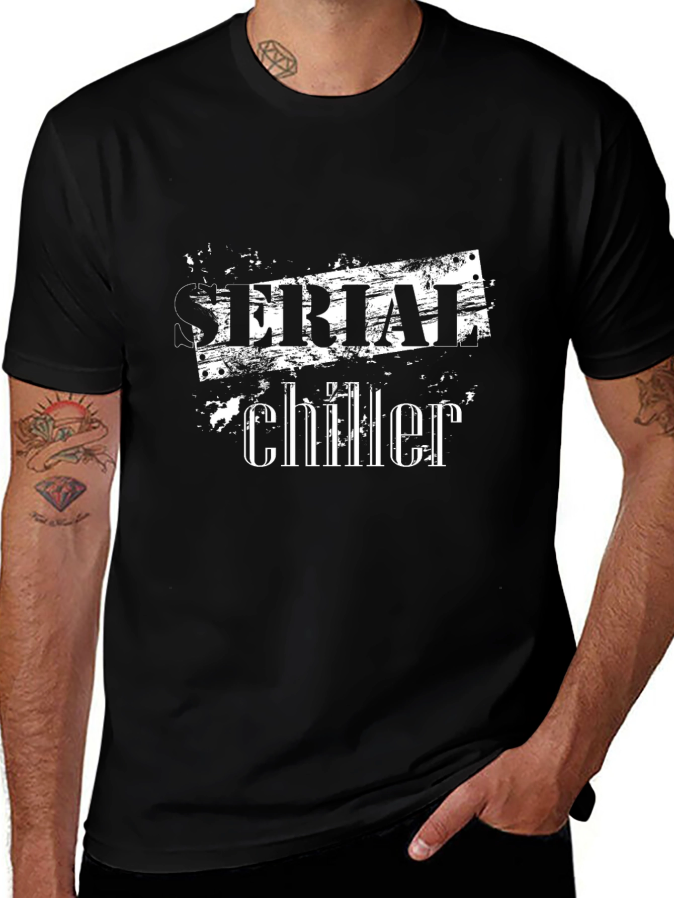 Serial Chiller Graphic T-Shirt - Cool Casual Tee