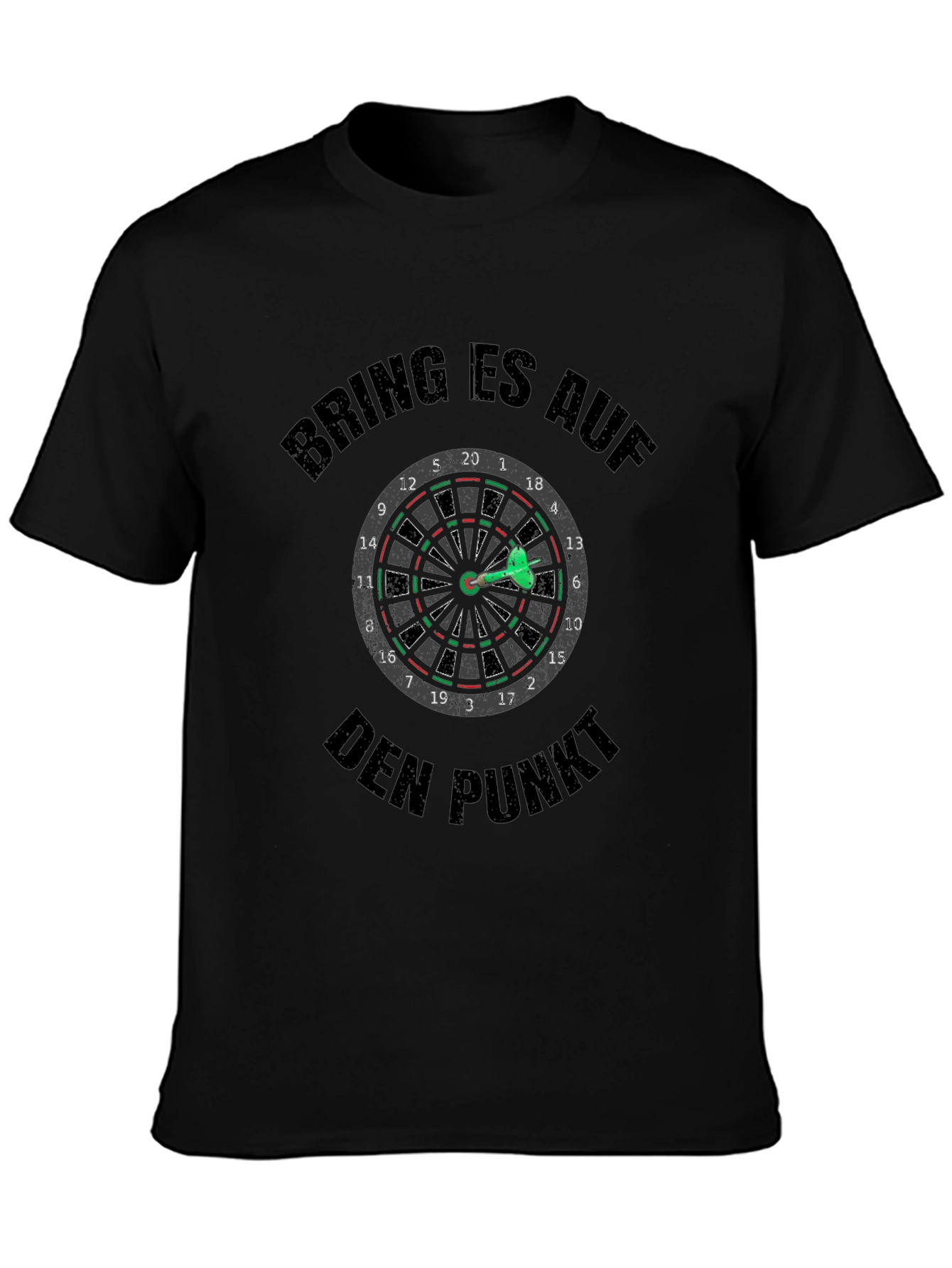 Darts T-Shirt - Bring Es Auf Den Punkt