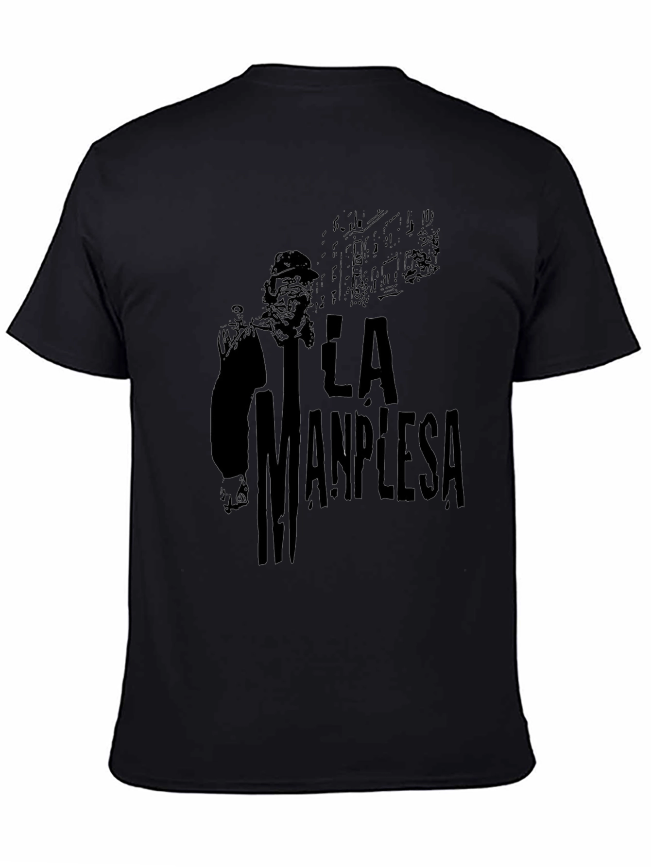 La Manplesa Black Graphic Tee